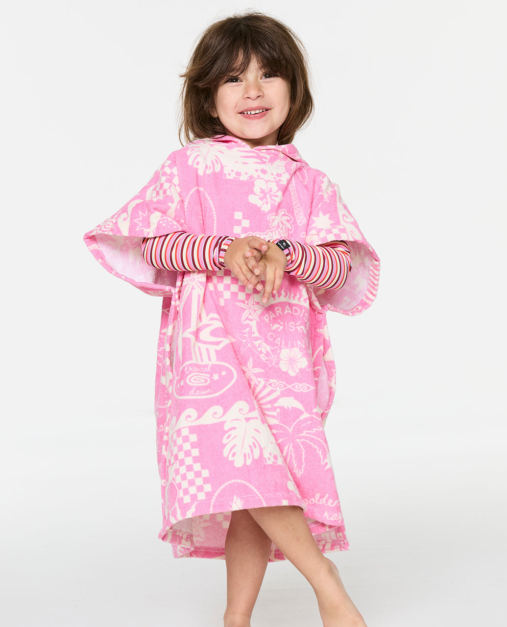 Kids Mixed Snap Hooded Towel