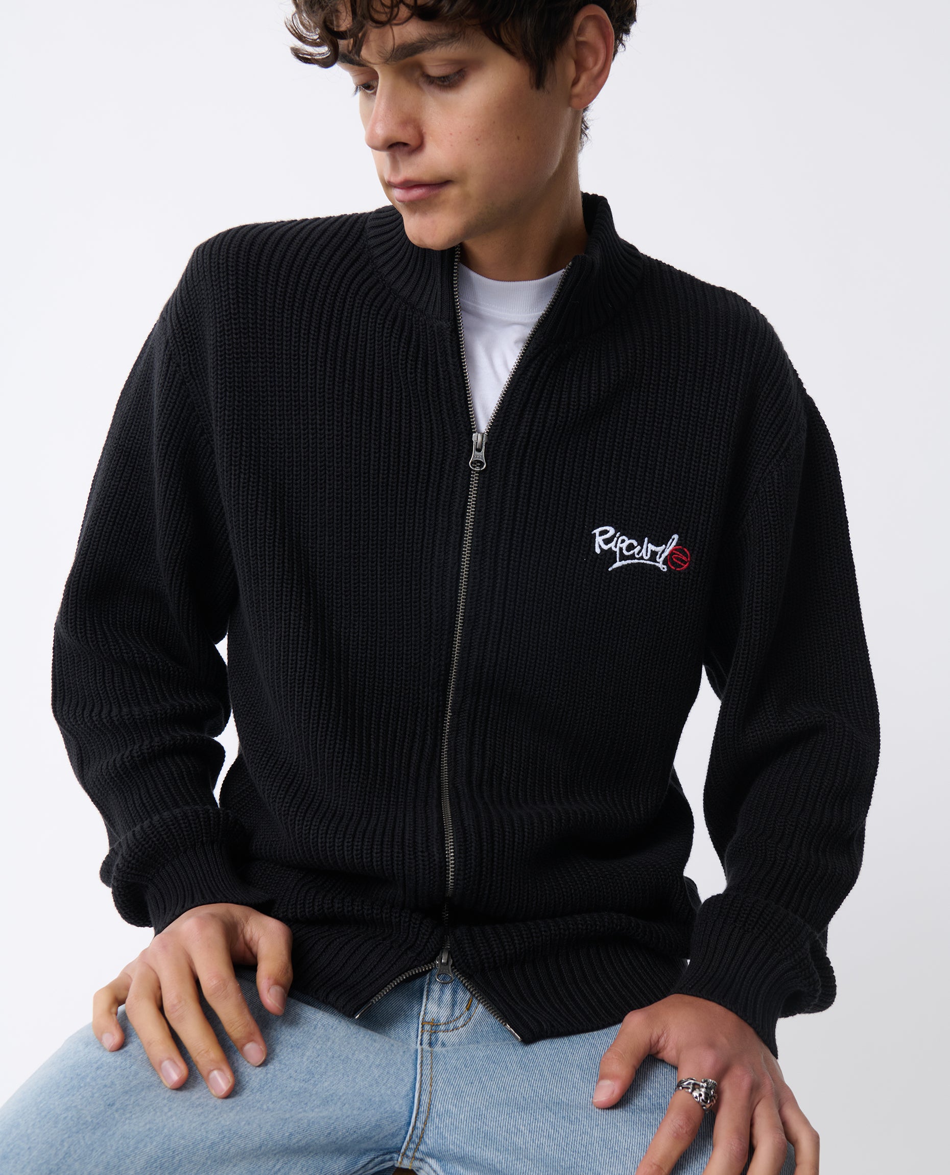 Archive Zip Thru Knit