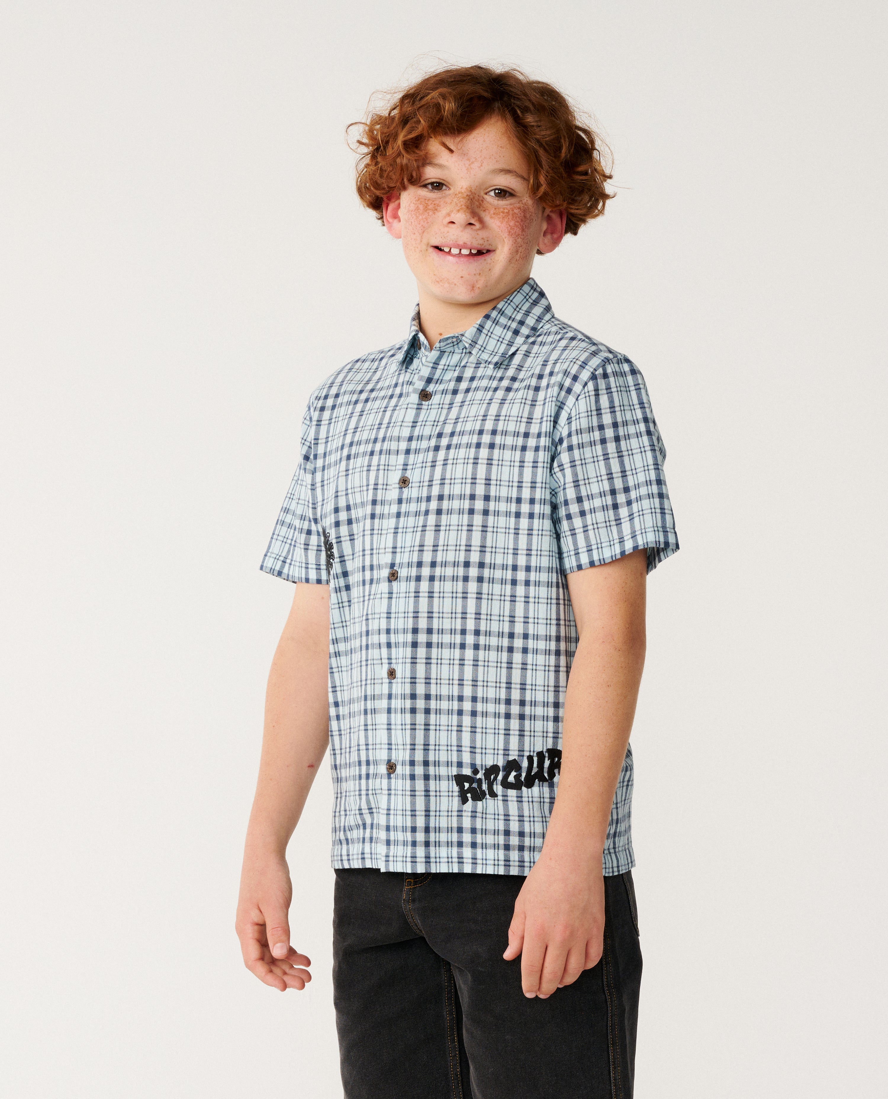 Kids Surf Shack Plaid Shirt