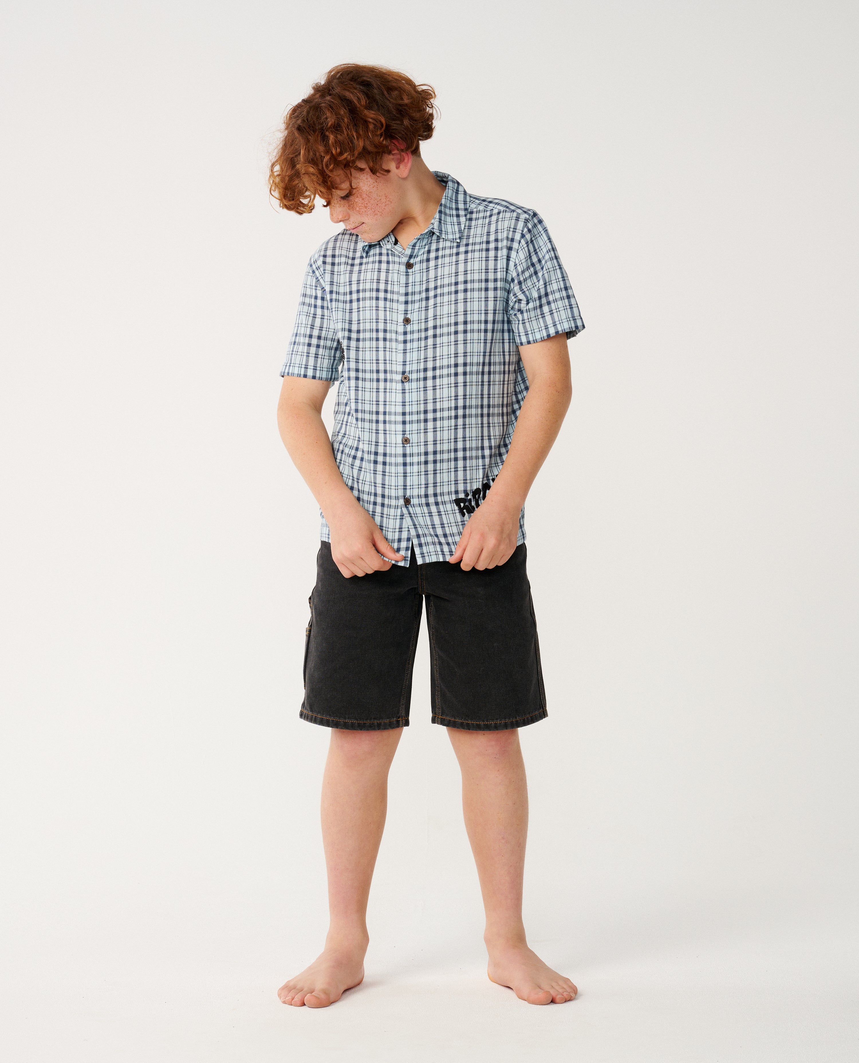 Kids Surf Shack Plaid Shirt