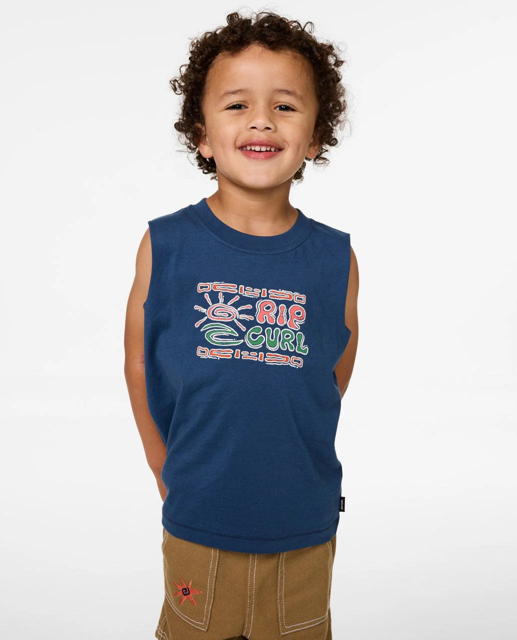 Boys Cosmic Surfing Muscle Tee