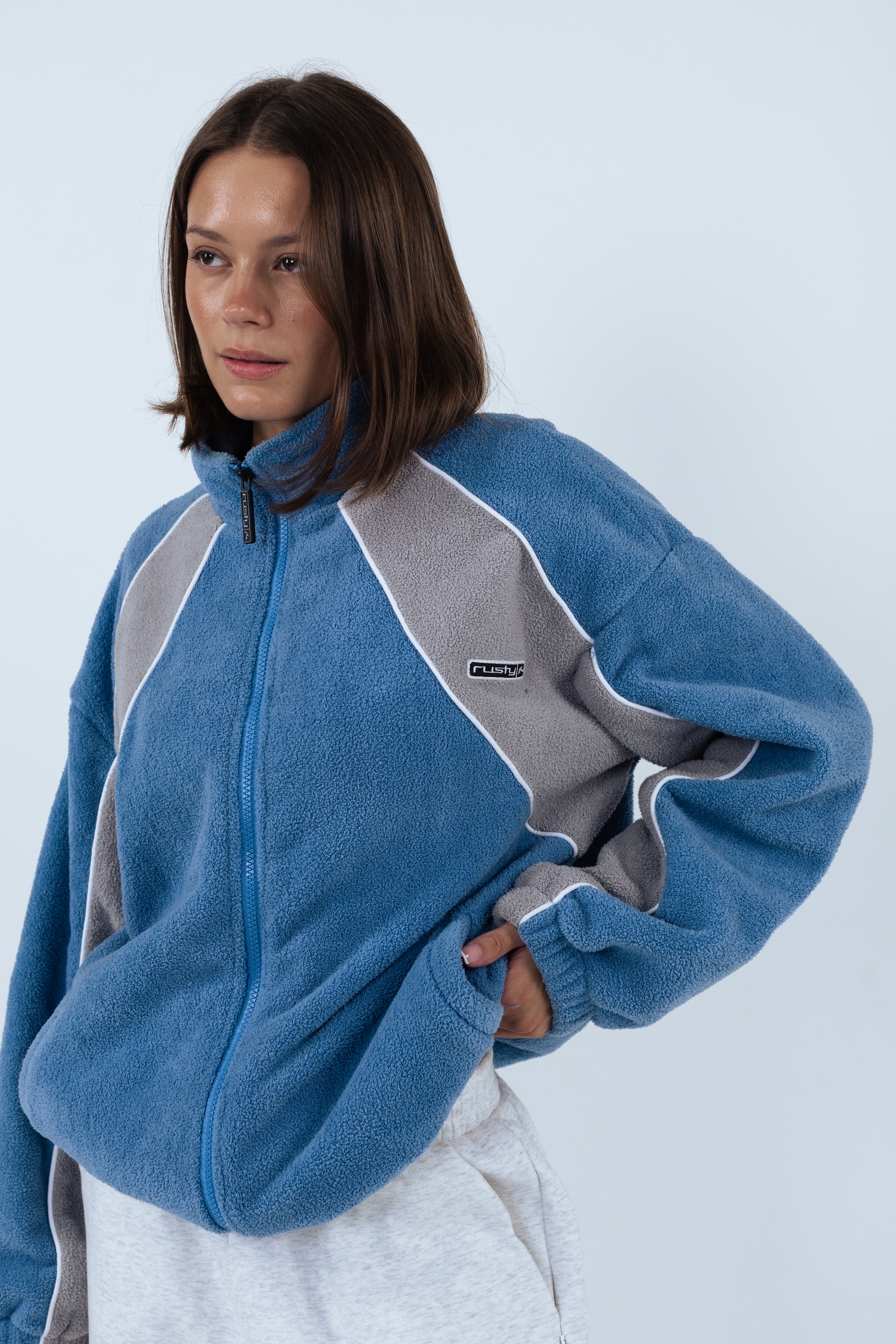 Two Tides Zip Through Sherpa Fleece