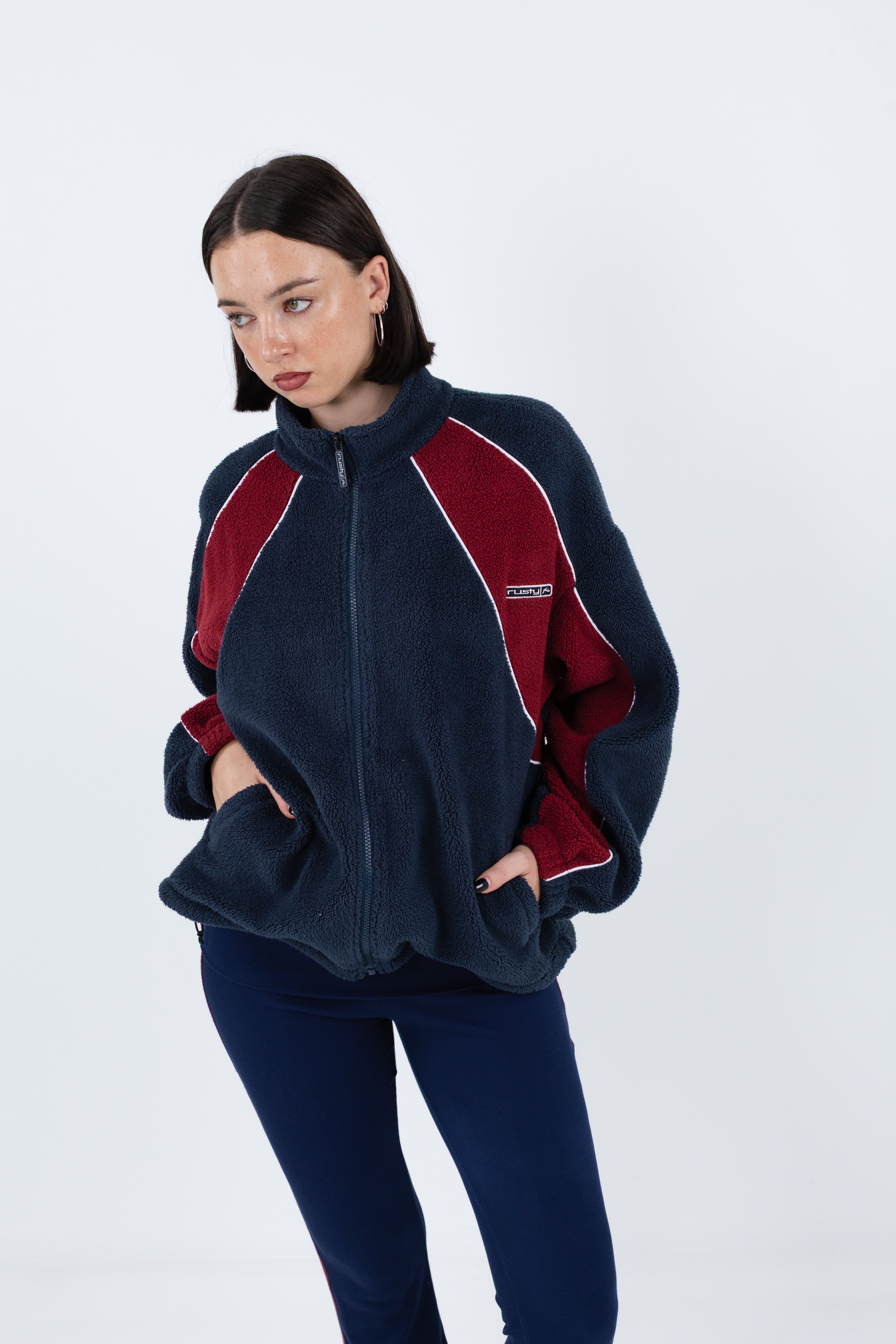 Two Tides Zip Through Sherpa Fleece