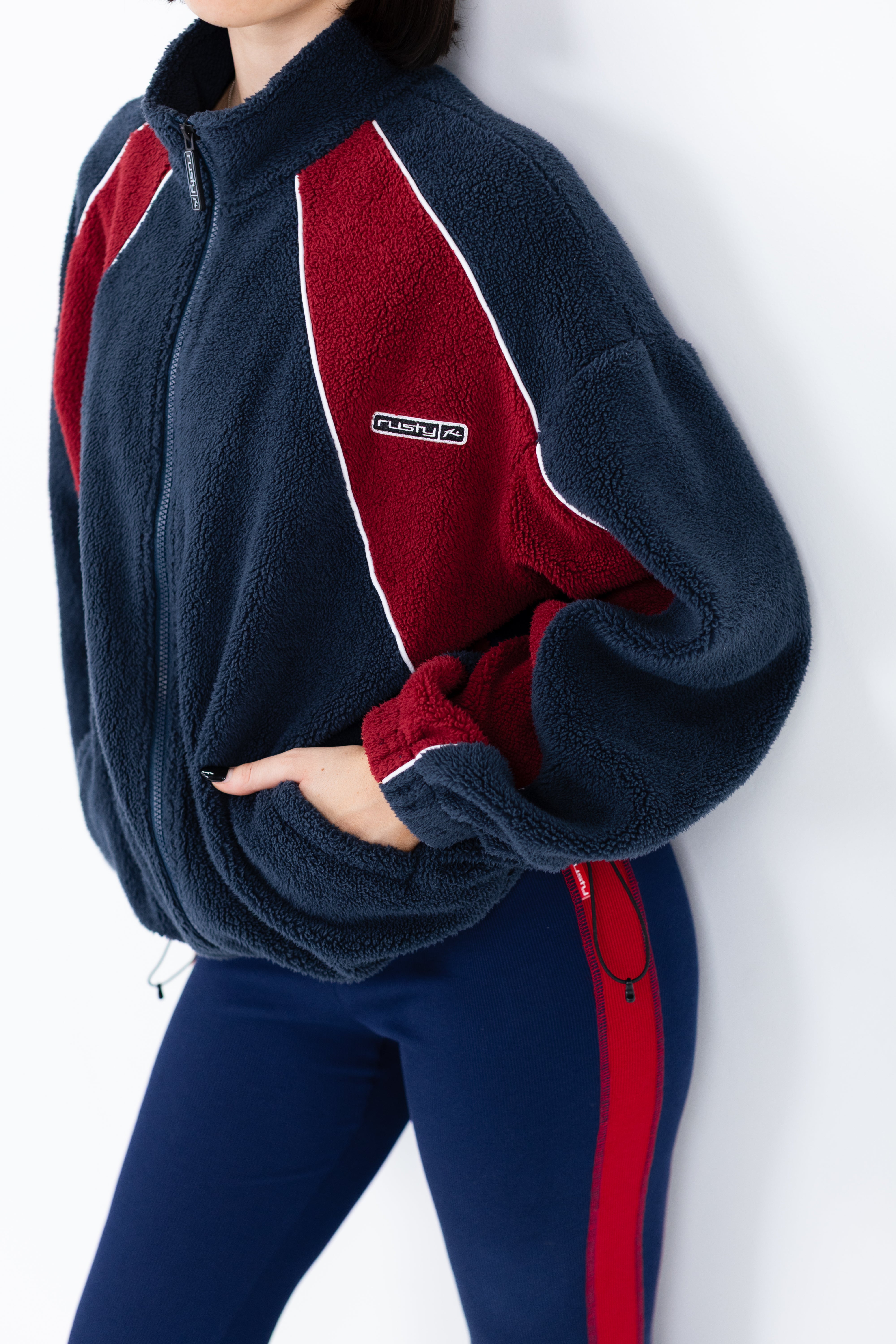 Two Tides Zip Through Sherpa Fleece