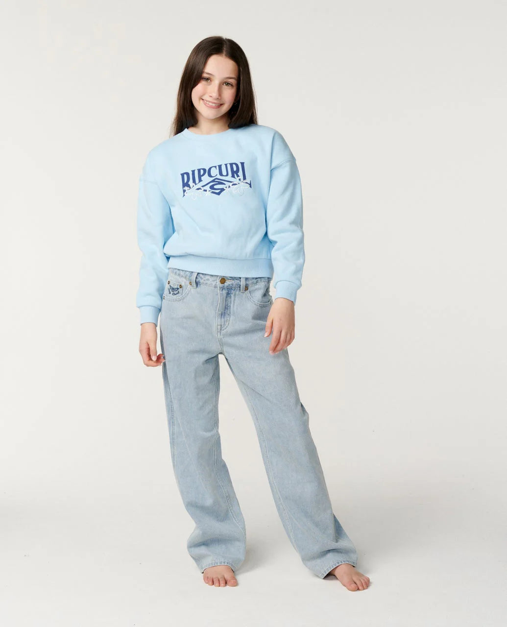 Kids Tropical Cropped Crew