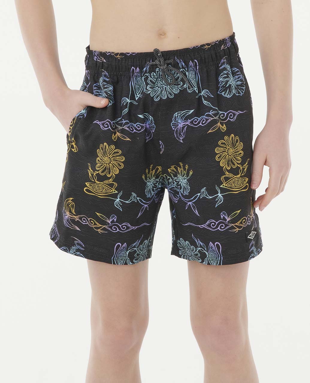 Tropic Daze Floral Volley - Boys