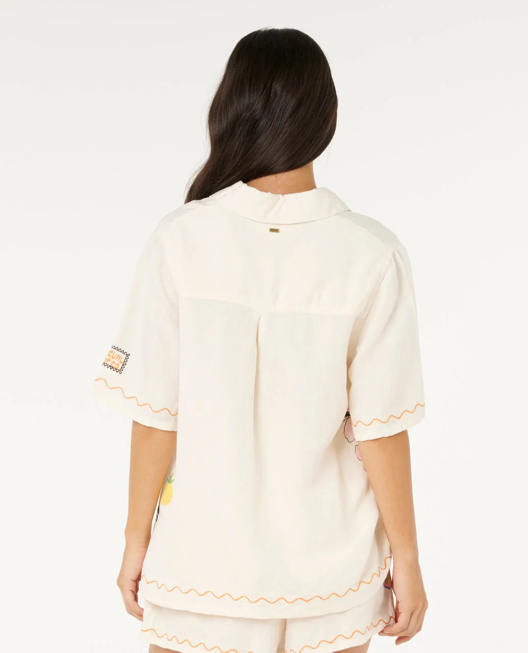 Sunset Luau Embroidered Shirt