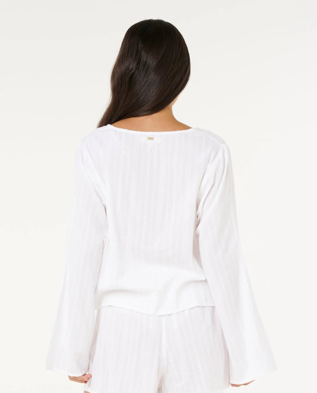 Haze Tie Front Long Sleeve Top