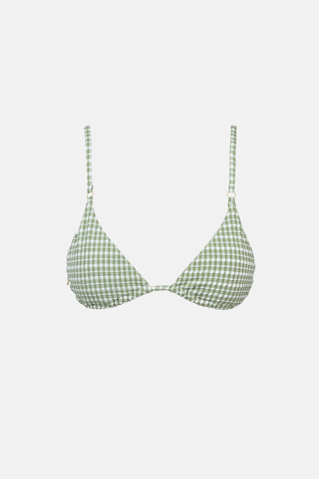 Lola Check Slide Triangle Bikini Top