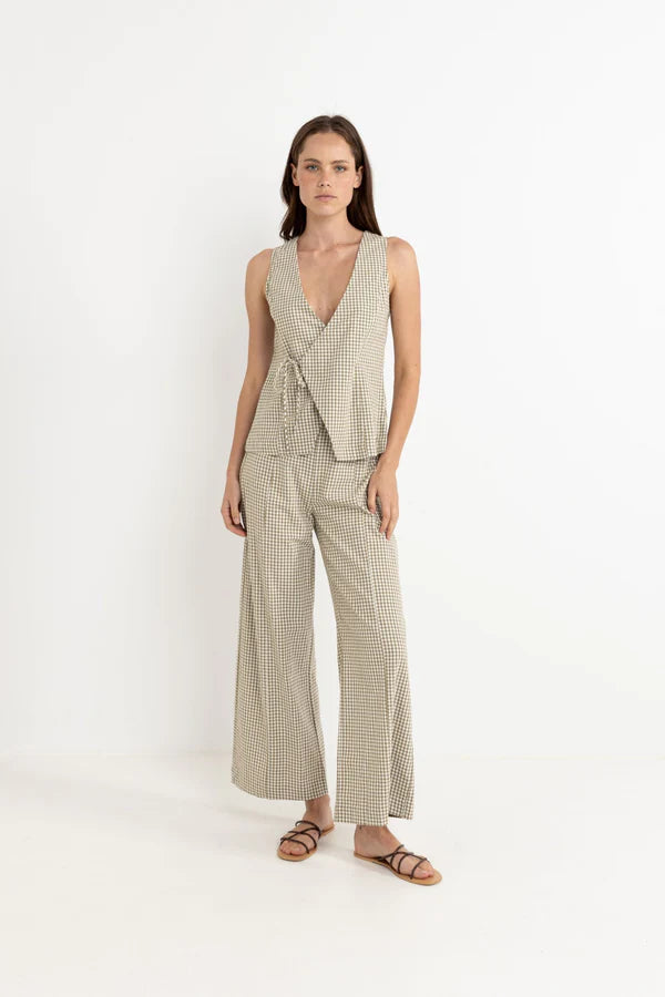 Lola Check Wide Leg Pant
