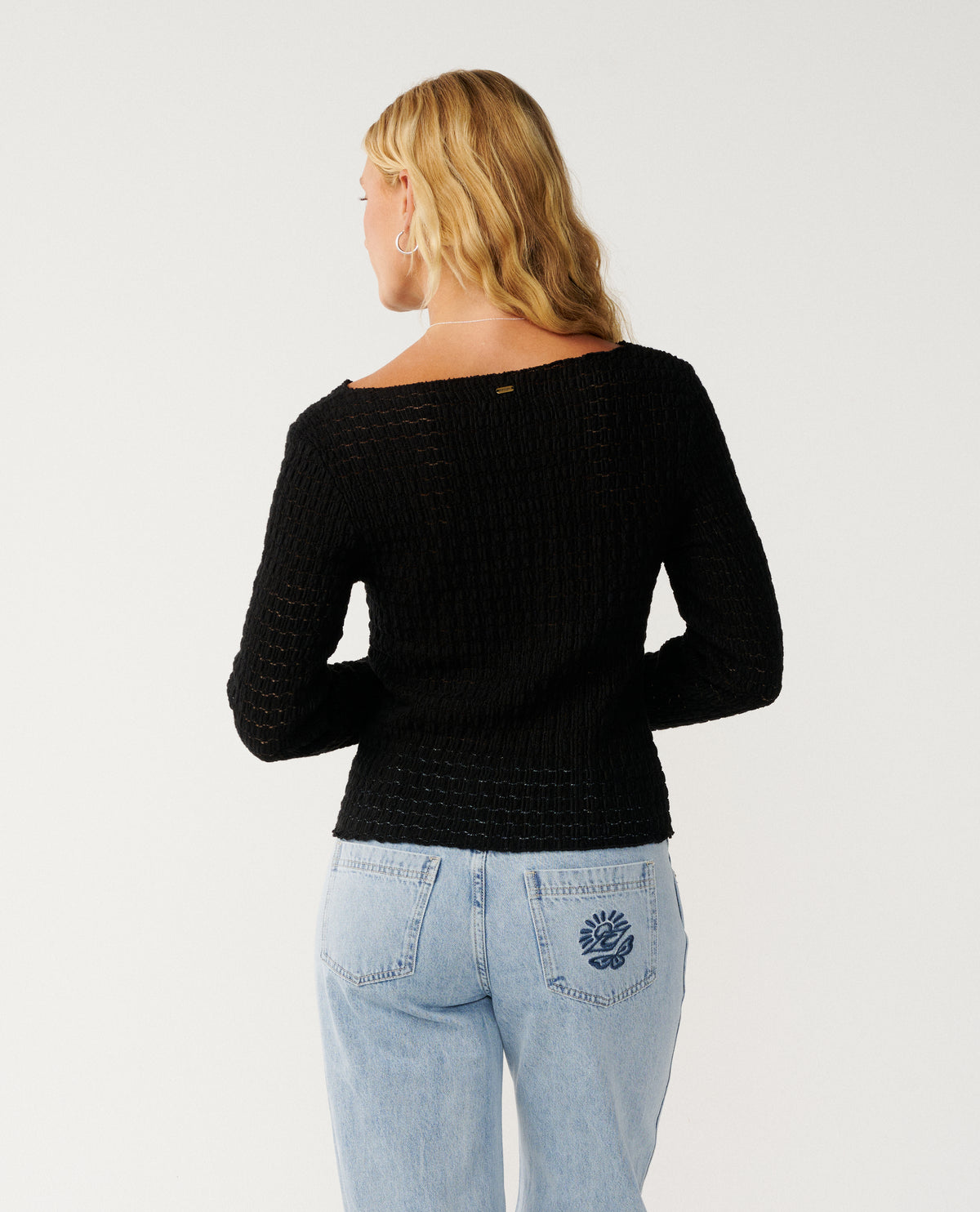 Bossa Nova Textured Long Sleeve Tee