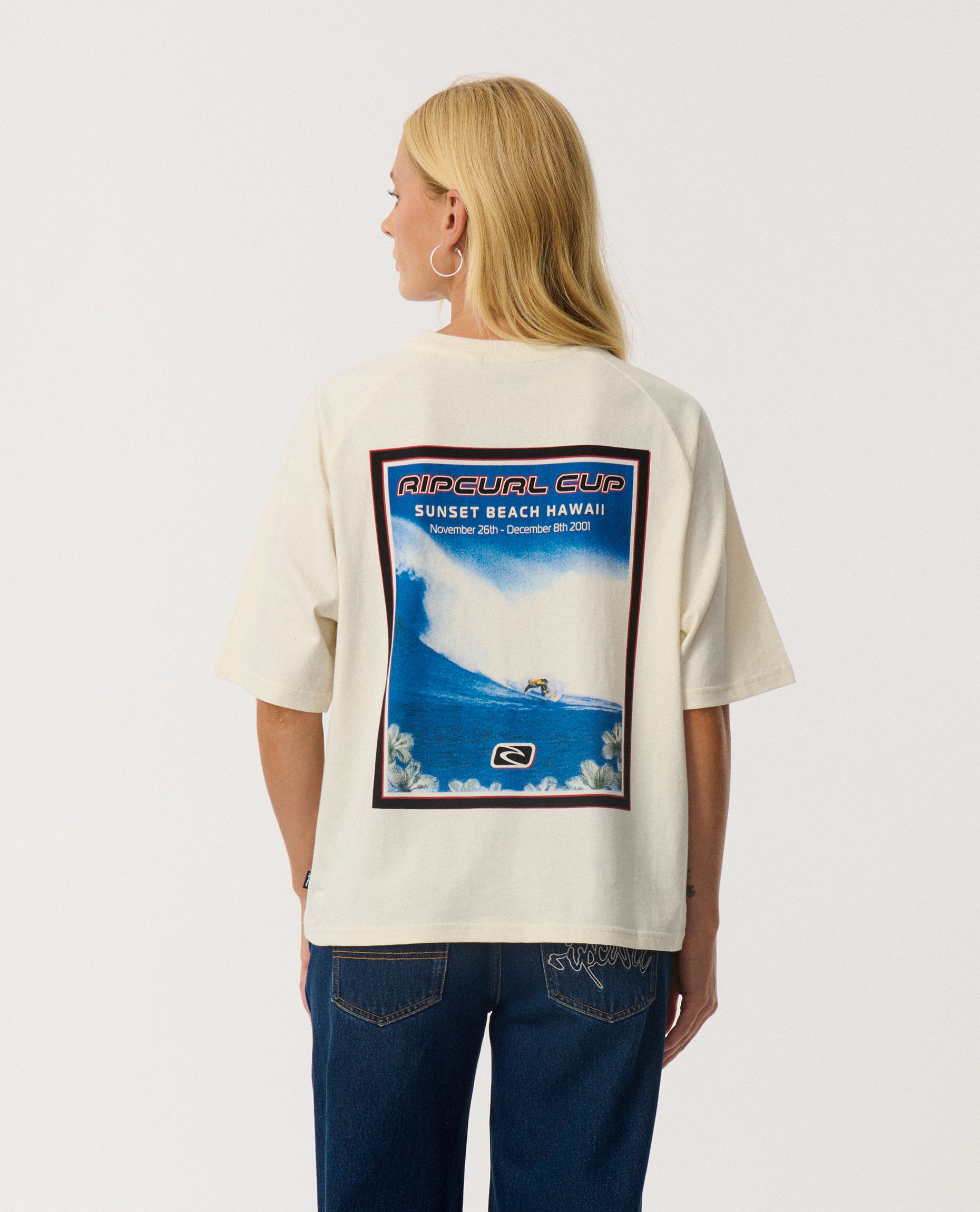 Sunset Beach Raglan Boxy Tee
