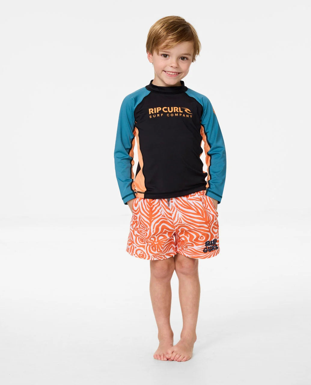 Boys Shock UPF Long Sleeve Rash Vest