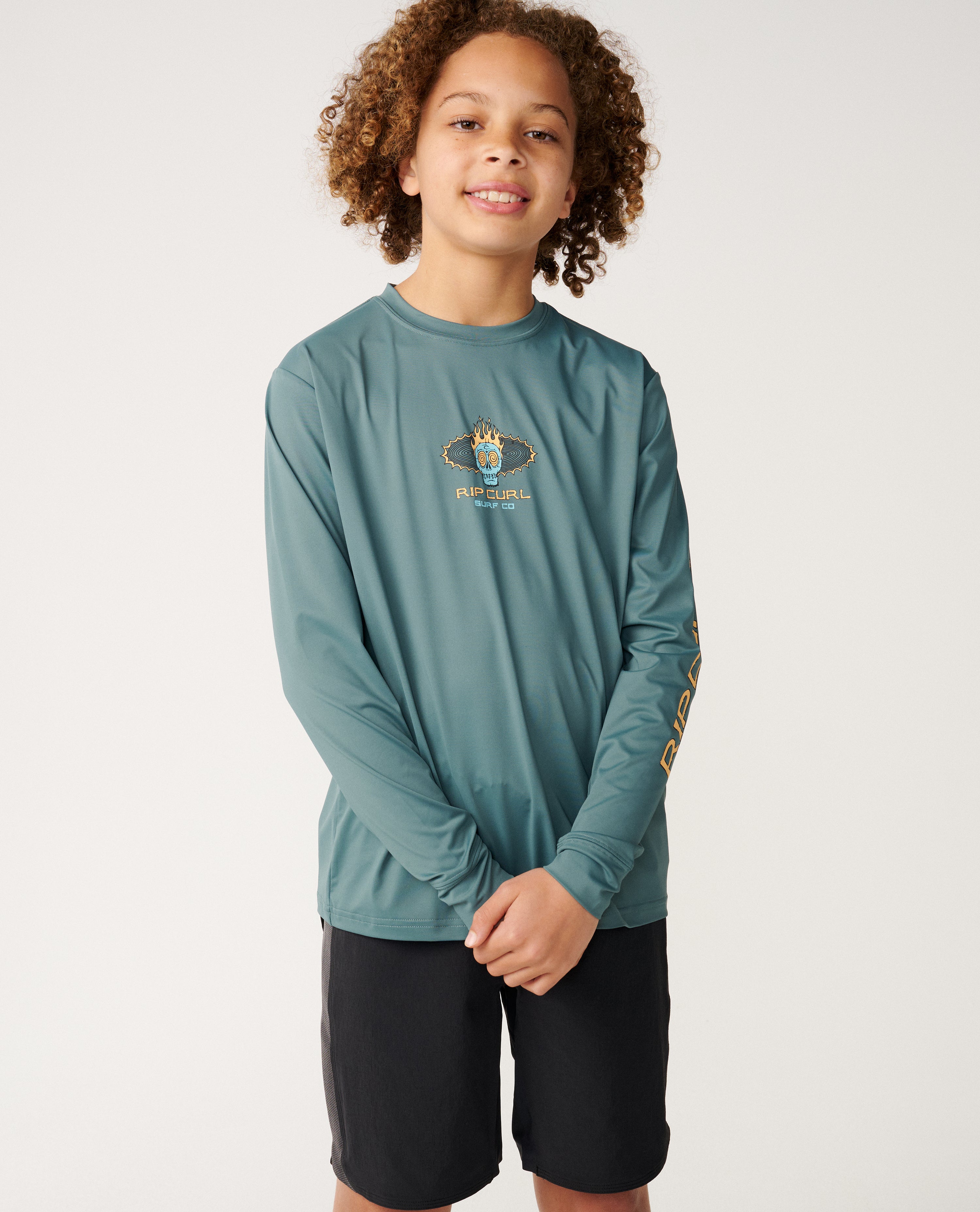 Kids Cosmic Skull UPF Long Sleeve