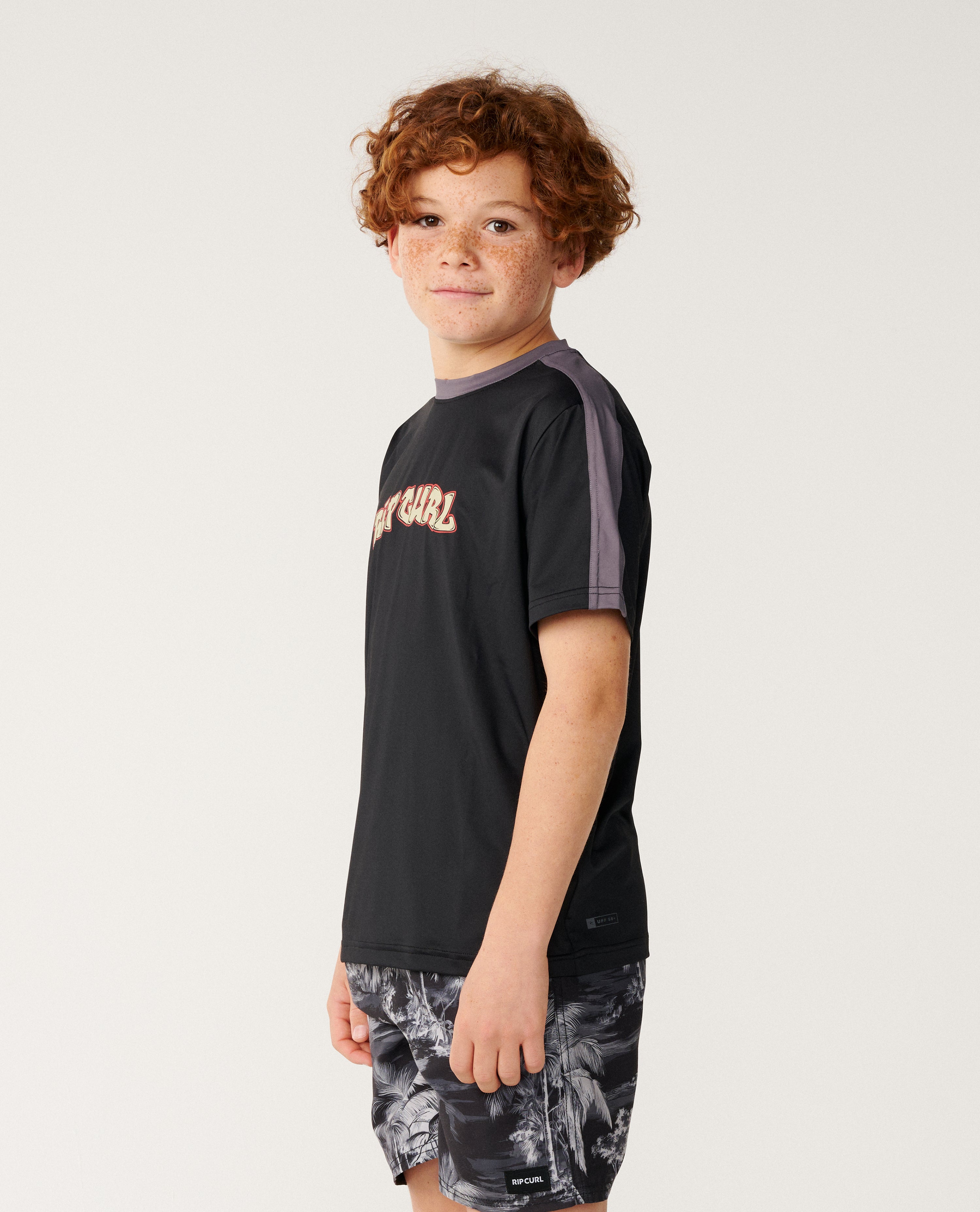 Kids Surf Shack Panel UPF Short Sleeve