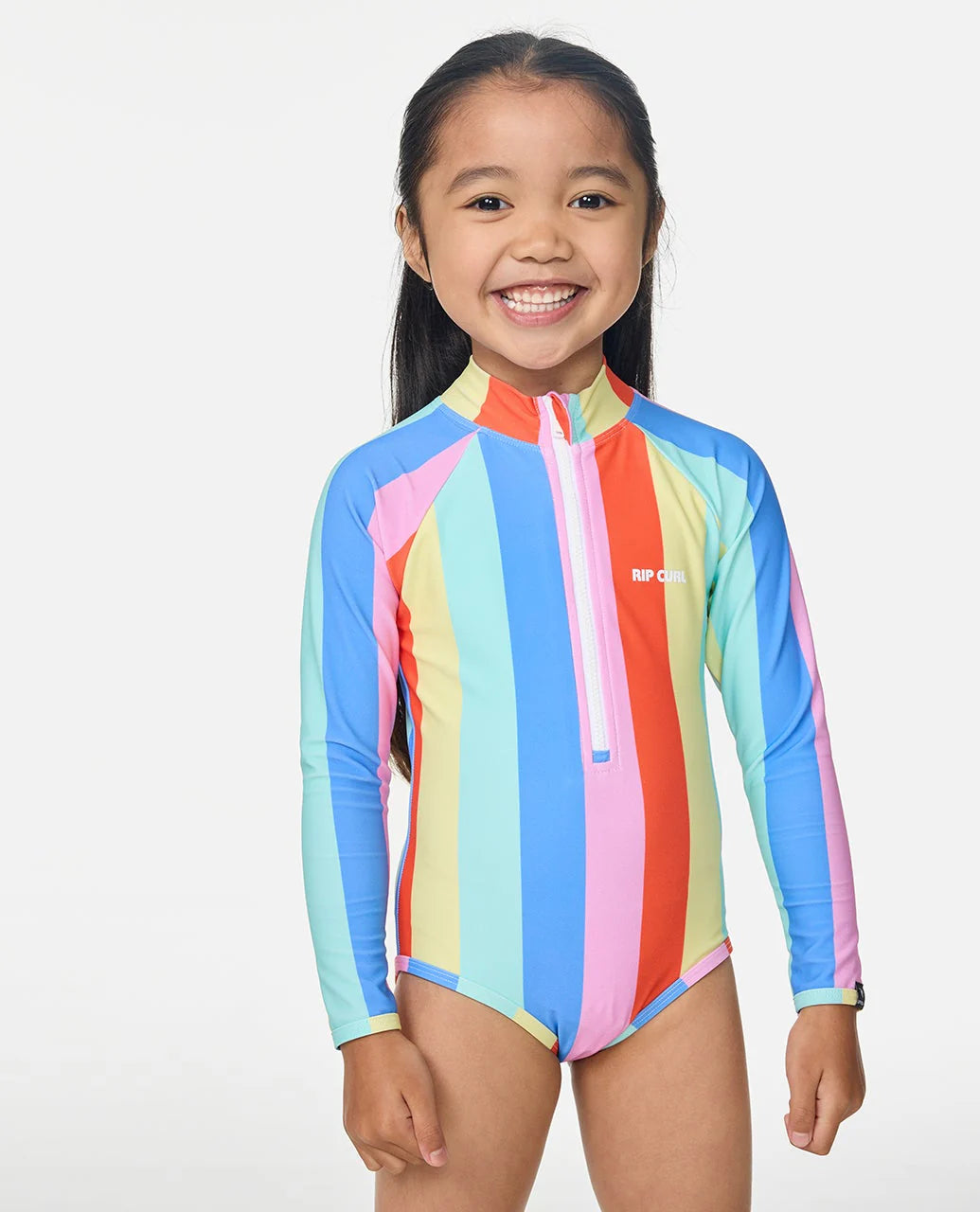Rainbow Stripe Surf Suit-Girl
