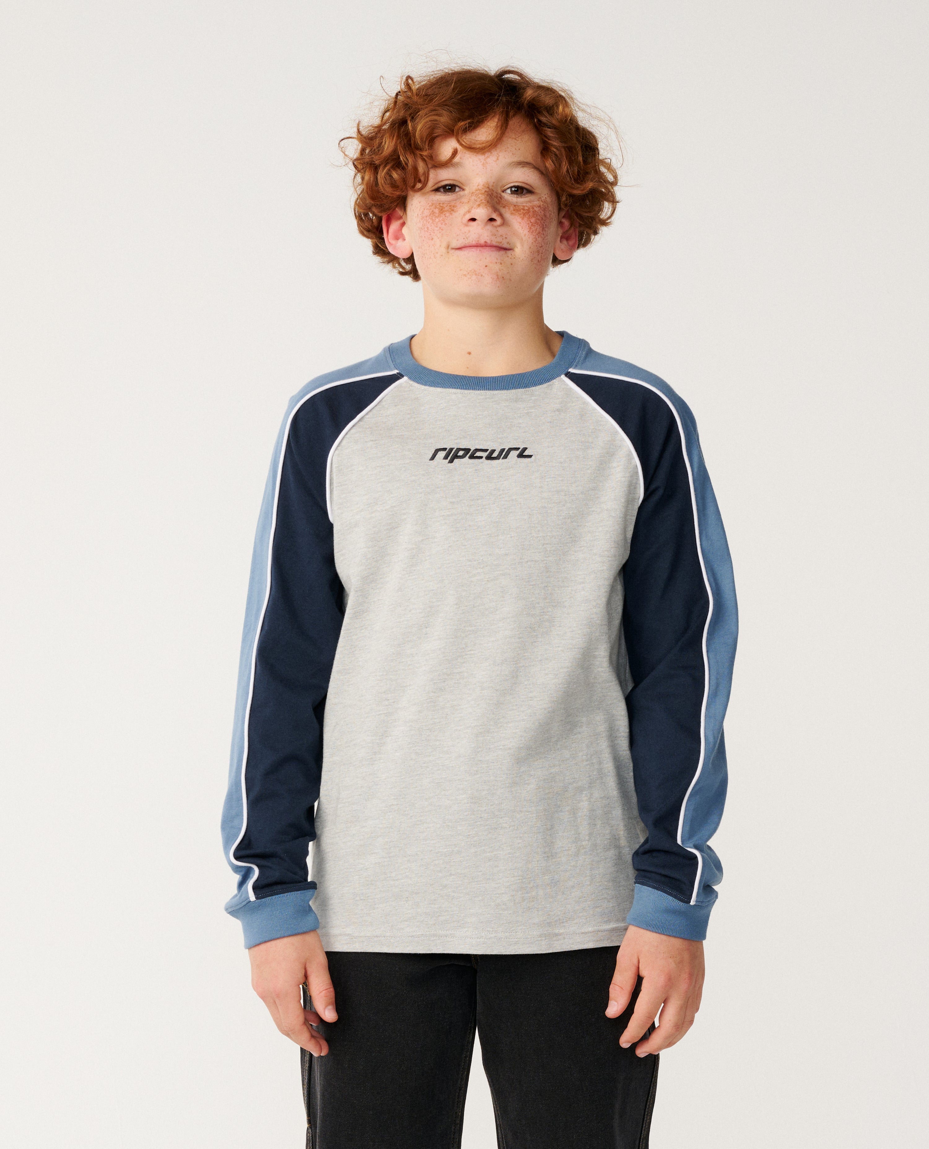 Kids Archive Panel Long Sleeve Tee