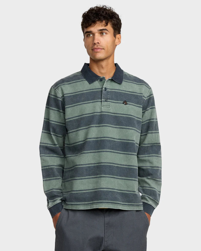 Mens Kevin Spanky Polo Long Sleeve Shirt