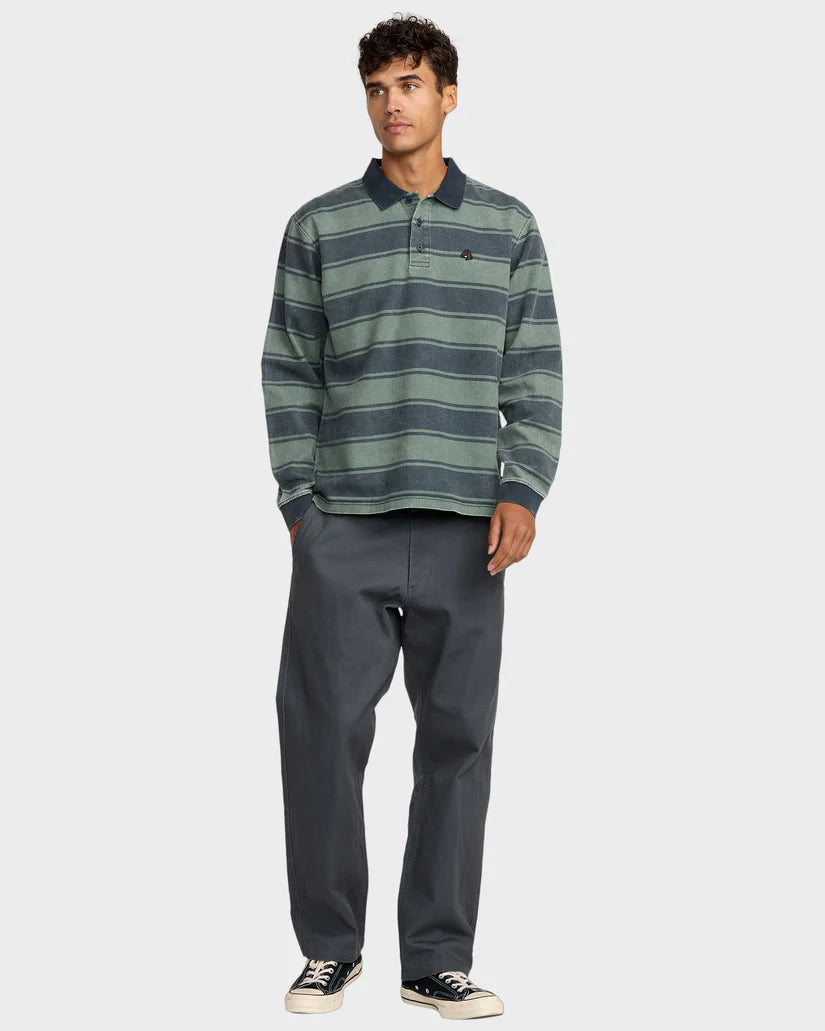 Mens Kevin Spanky Polo Long Sleeve Shirt