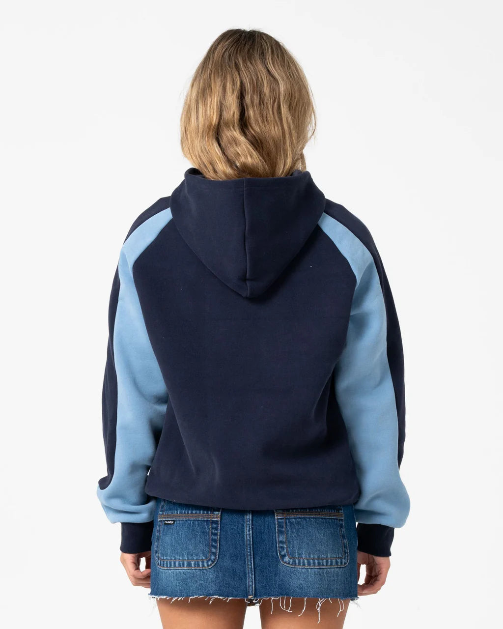 Black Spliced Oversized Hood