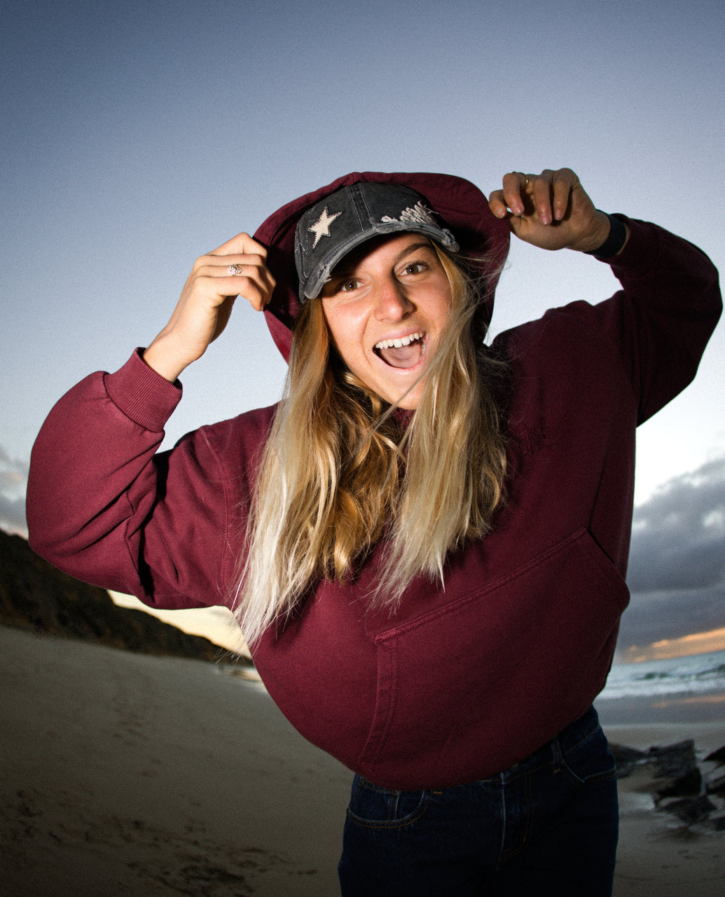 Distressed Logo Hood