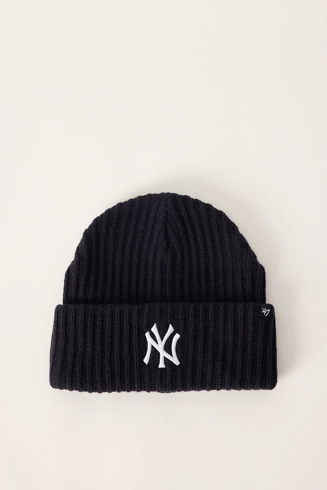 Knit Ribbed NY Yankees Beanie