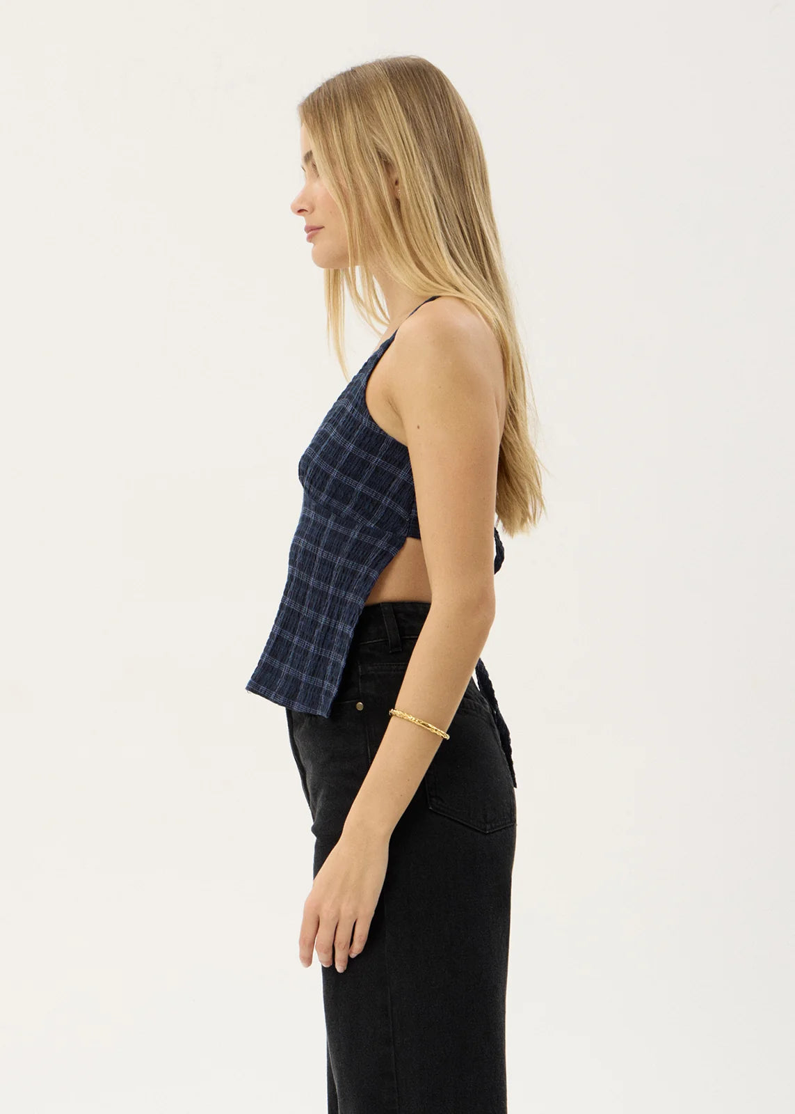 Strappy Hemp Seersucker Top