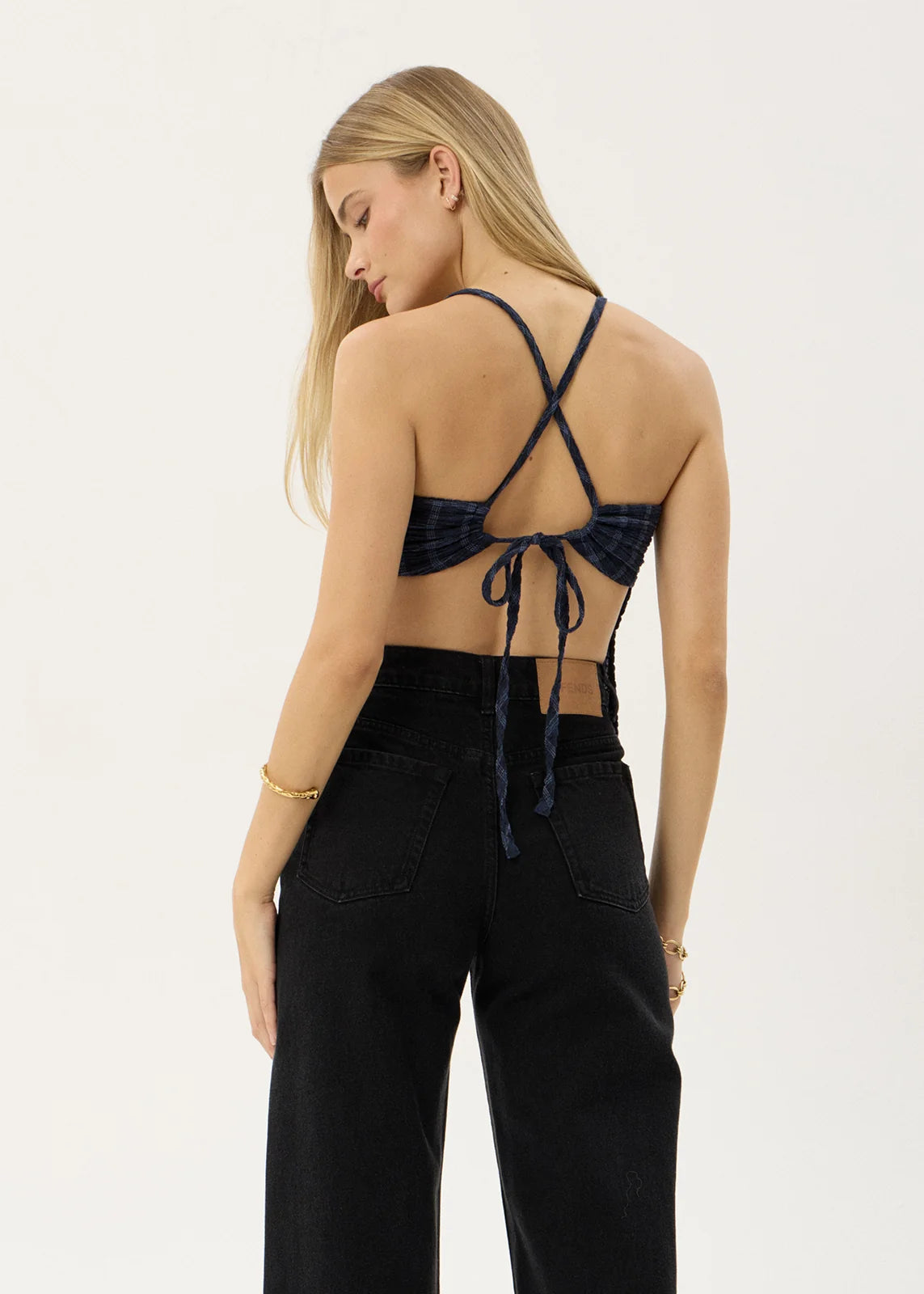 Strappy Hemp Seersucker Top