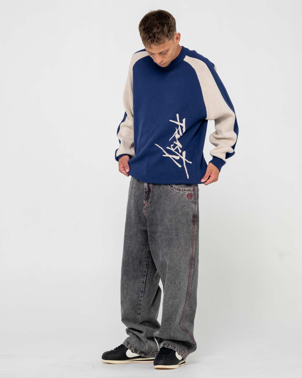 Roll Safe Boxy Knitted Crew