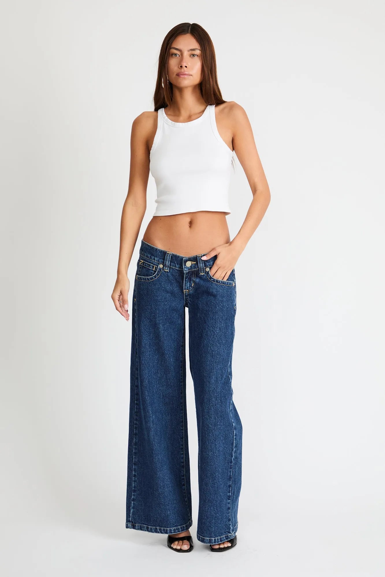 00 Wide Tara Blue Denim