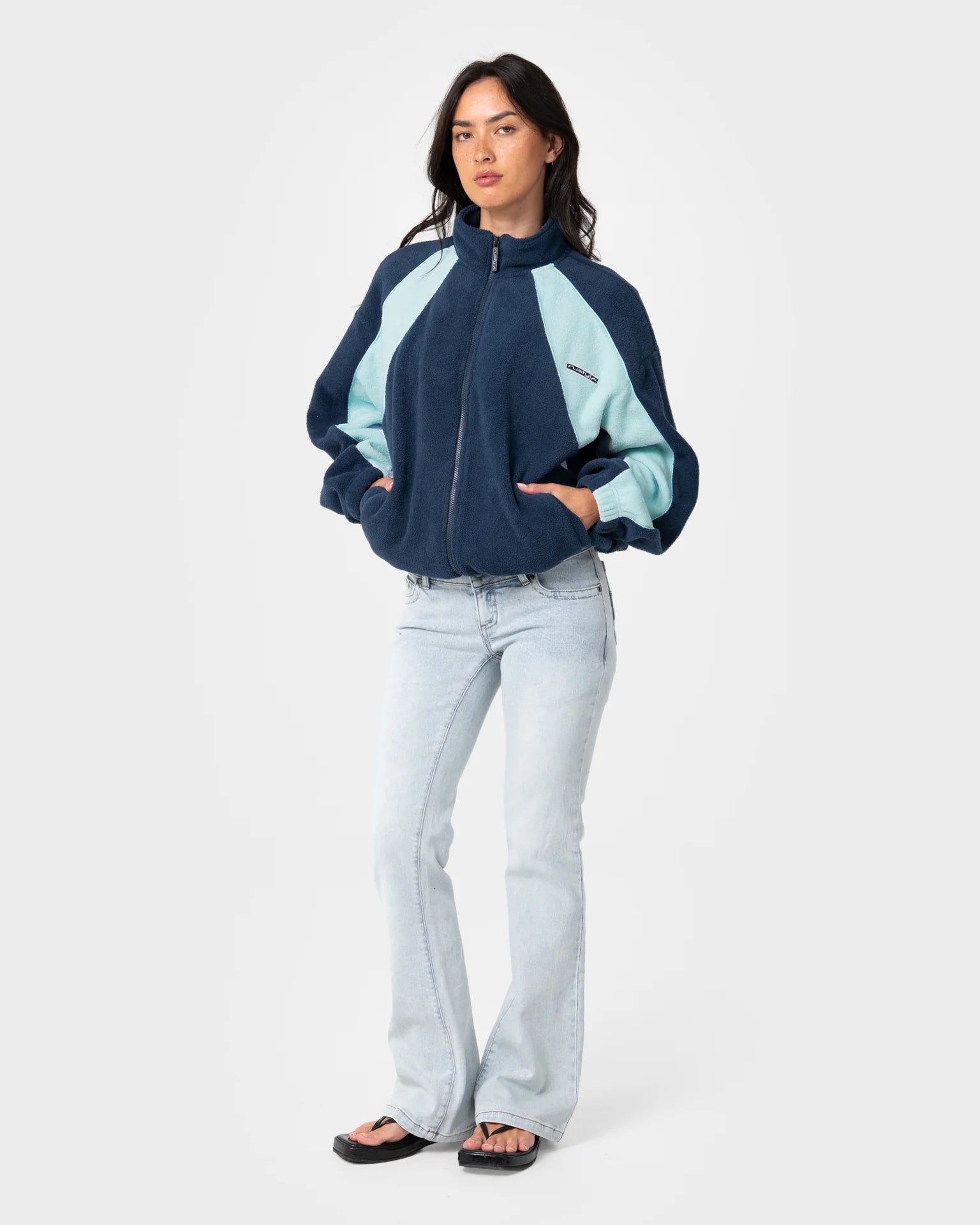 Two Tides Zip Through Sherpa Fleece