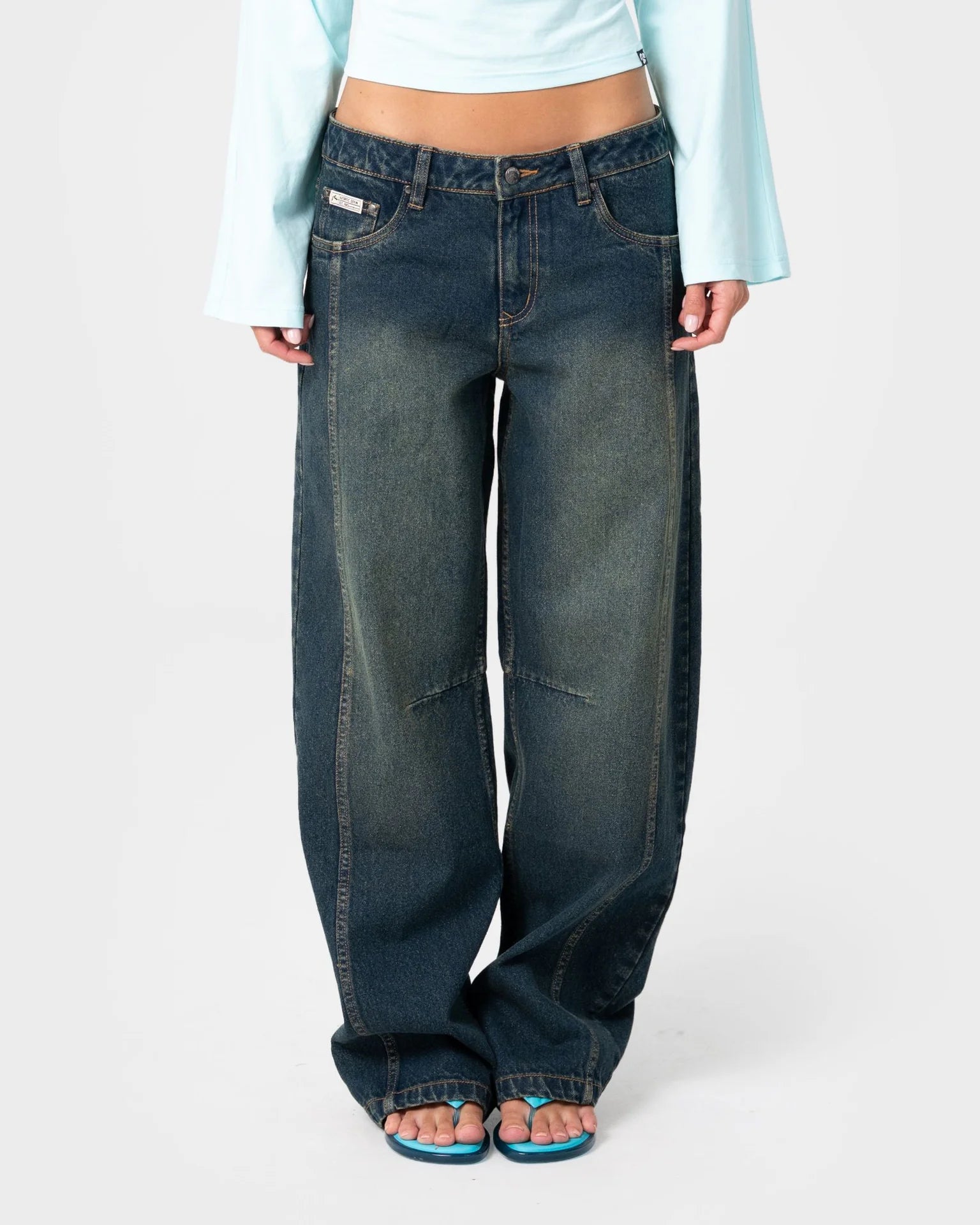 Pammy Panelled Leg Jean