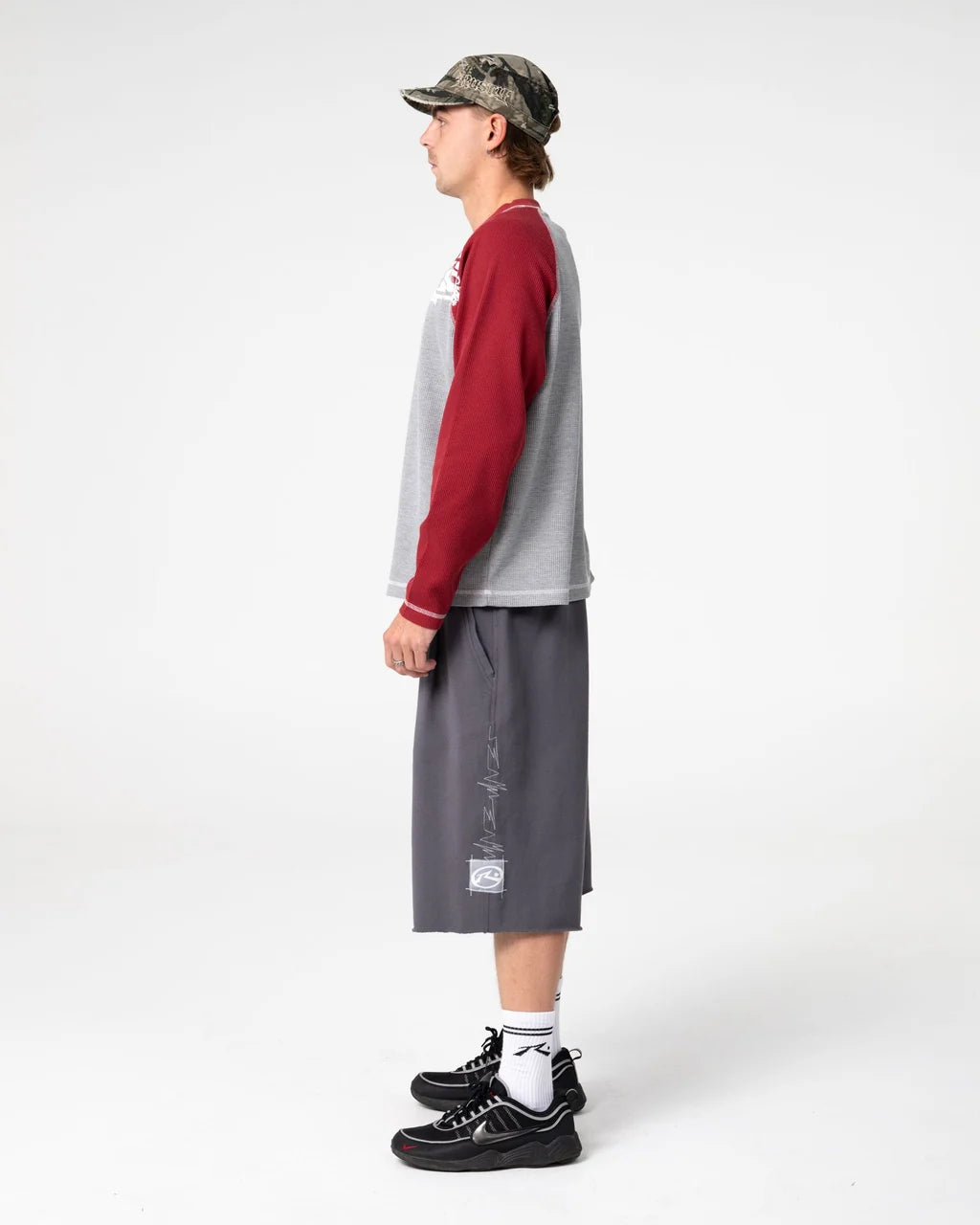 Shadow Waffle Long Sleeve Tee