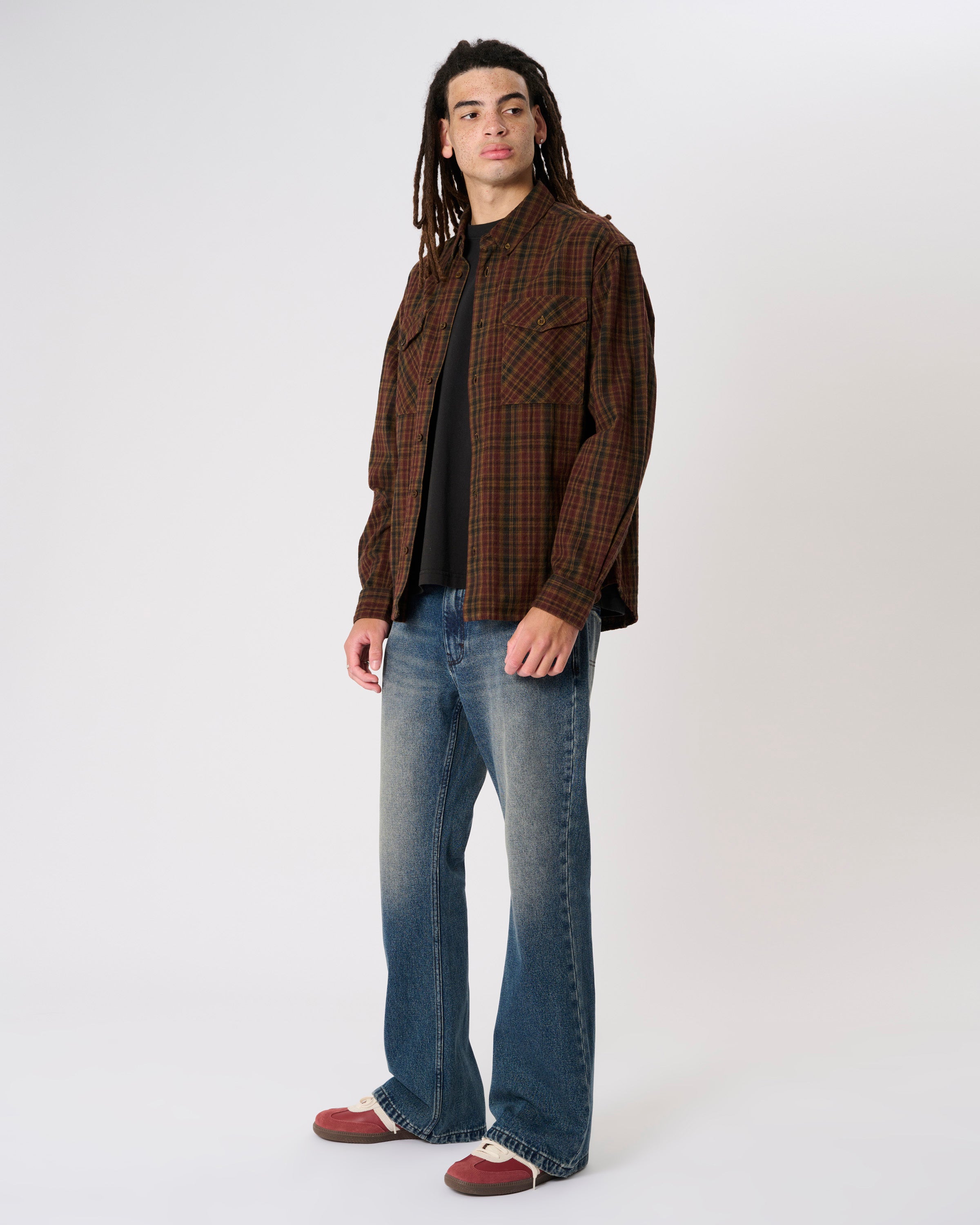 Mickey Check Long Sleeve Shirt
