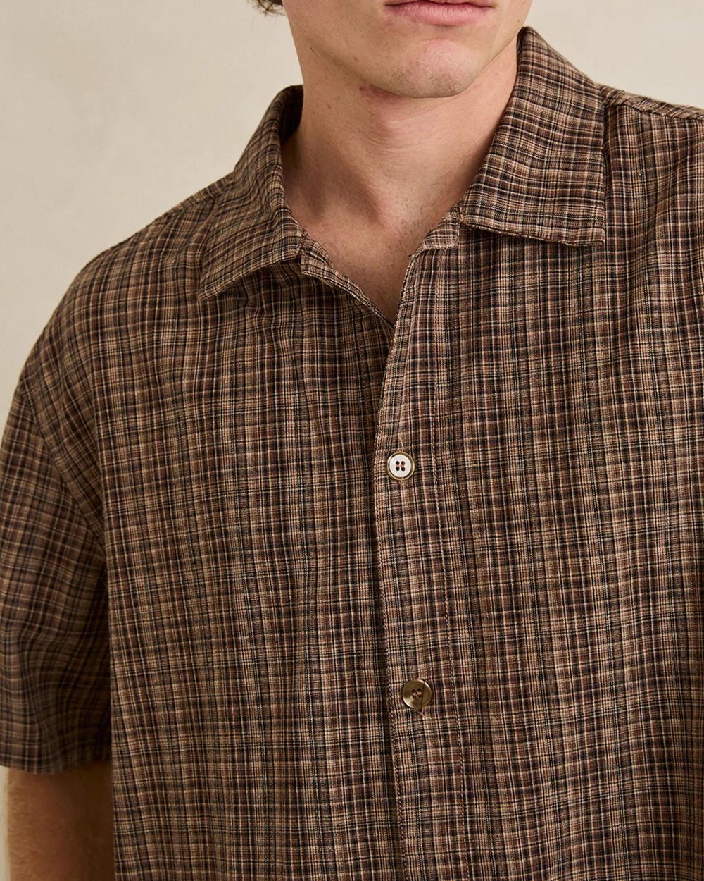 Relaxed Brady Check Short Sleeve Shirt