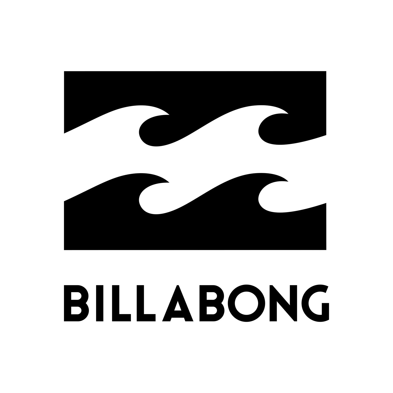 Black Billabong logo on white backround