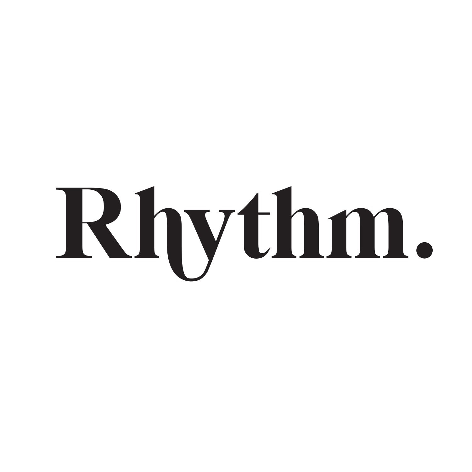 Black Rhythm logo on white backround