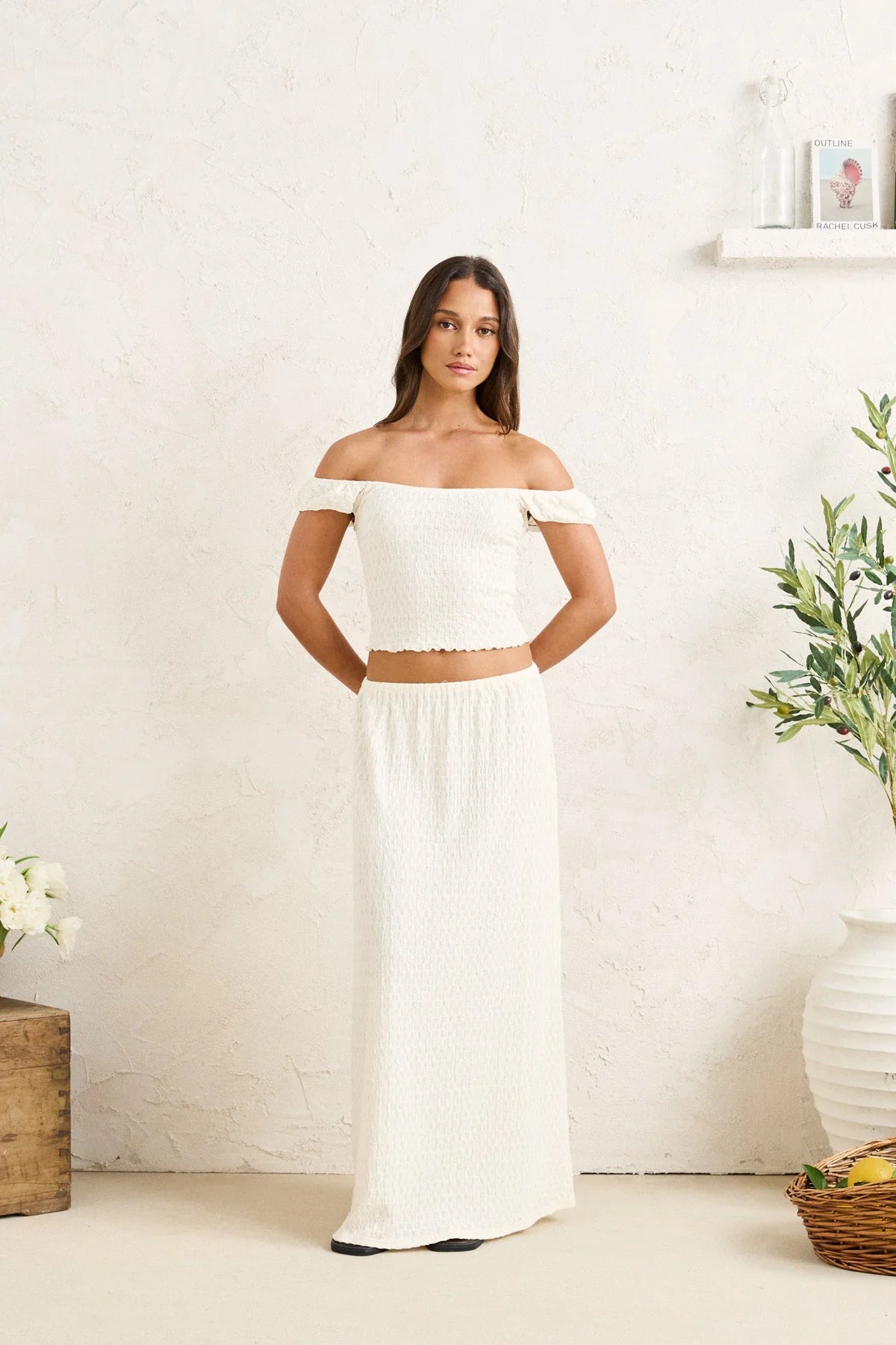 Maya Lace Asymetric Top