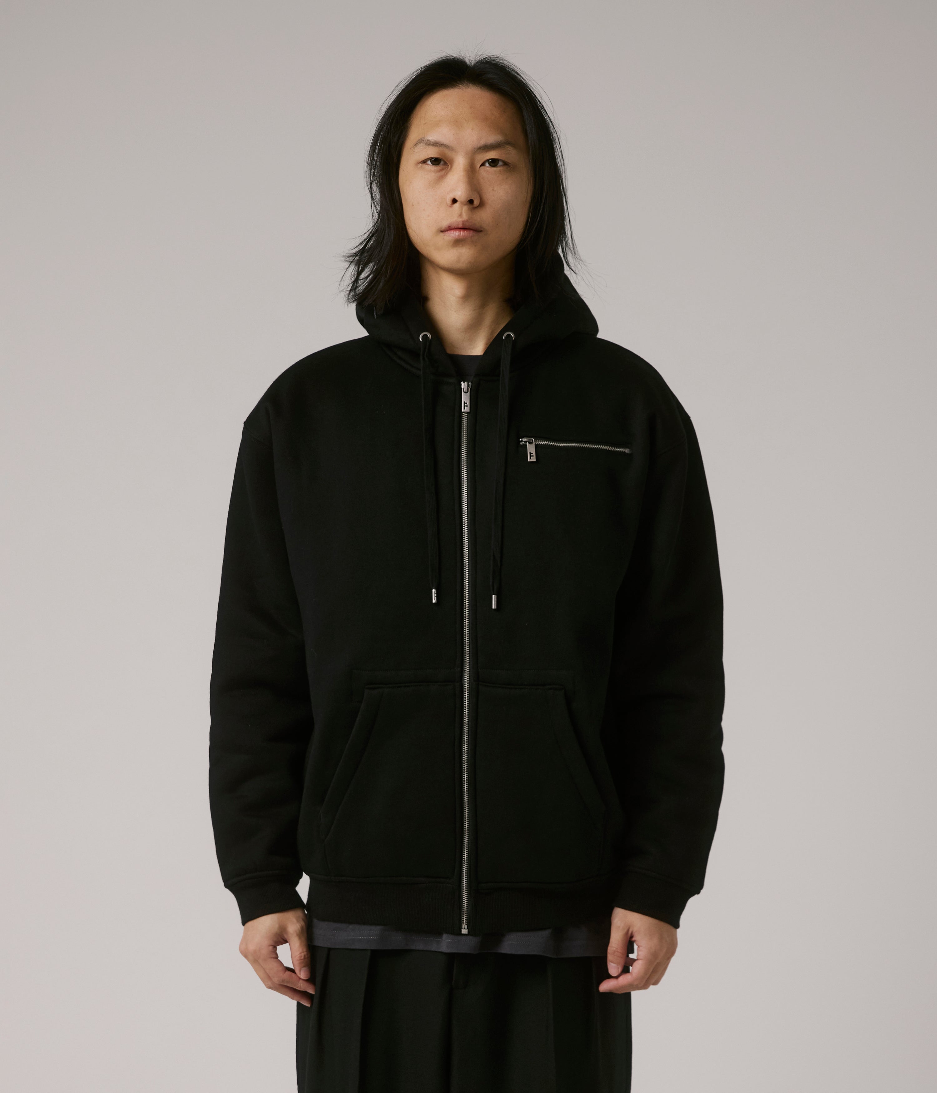 CA Lined Zip Through Hoodie
