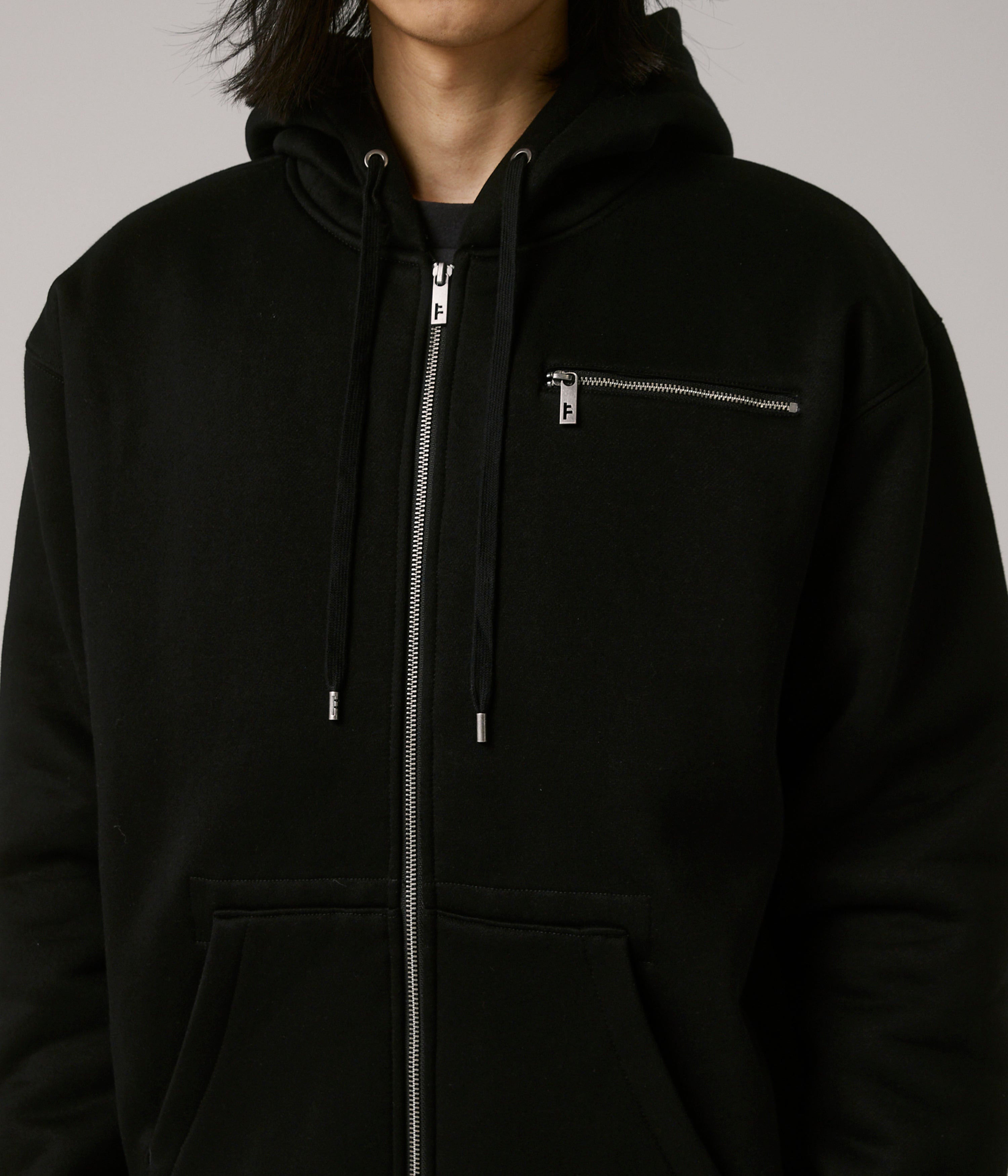 CA Lined Zip Through Hoodie
