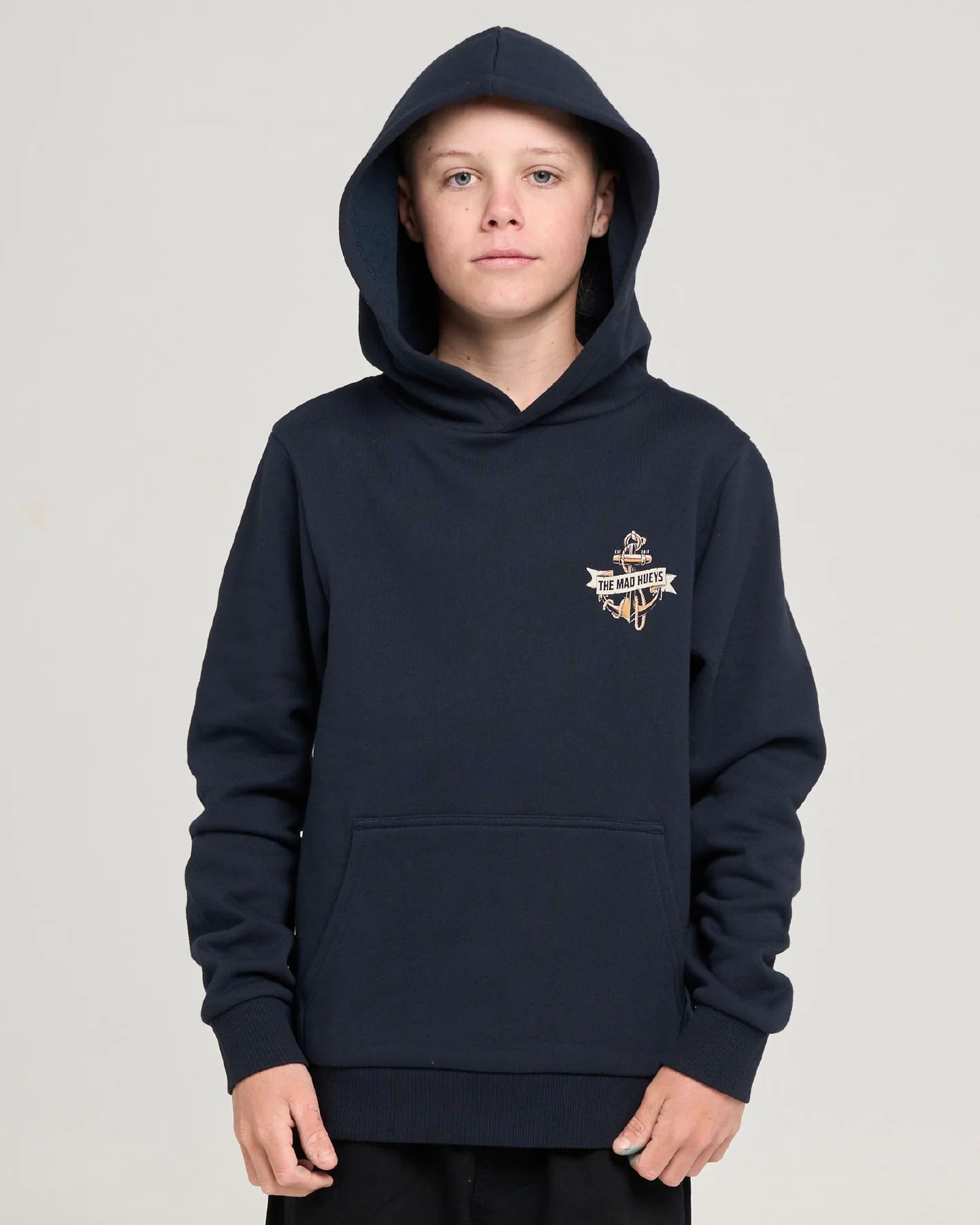 Kids Flame Anchor Pullover Hood