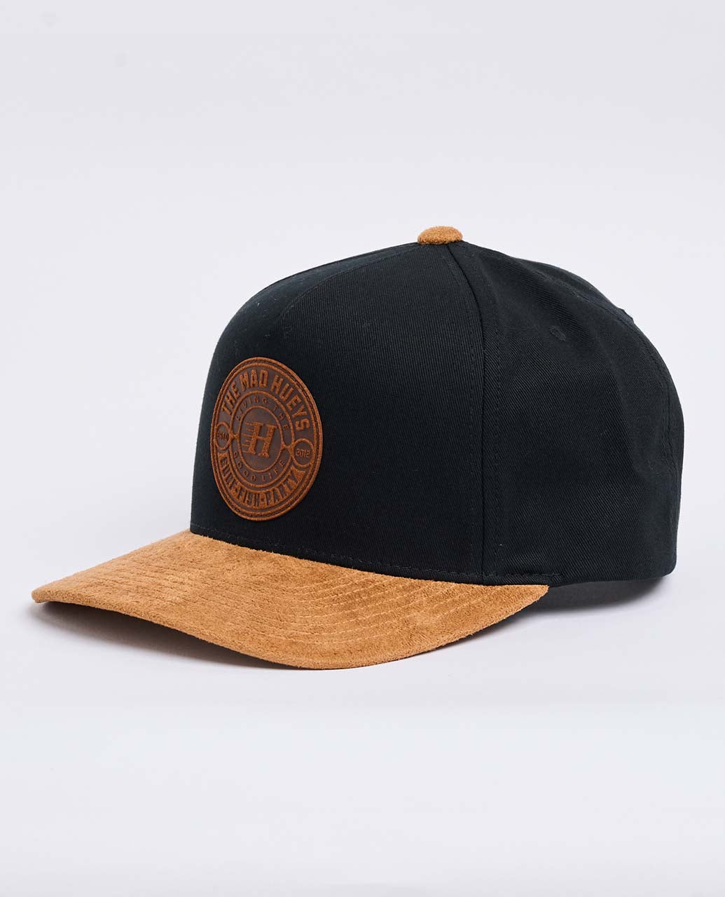 Sued Twill Snapback Cap