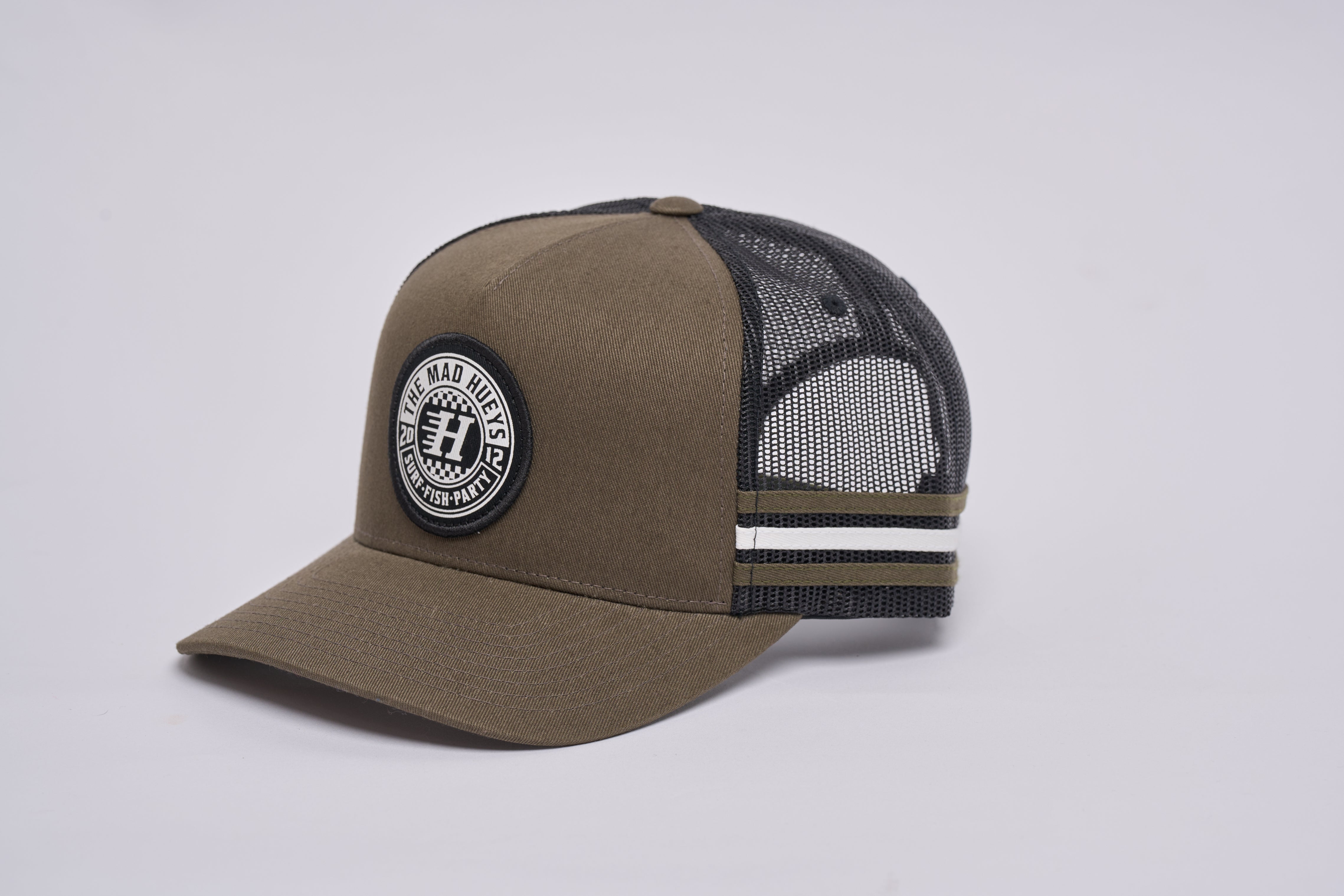 Checker Hueys Twill Trucker