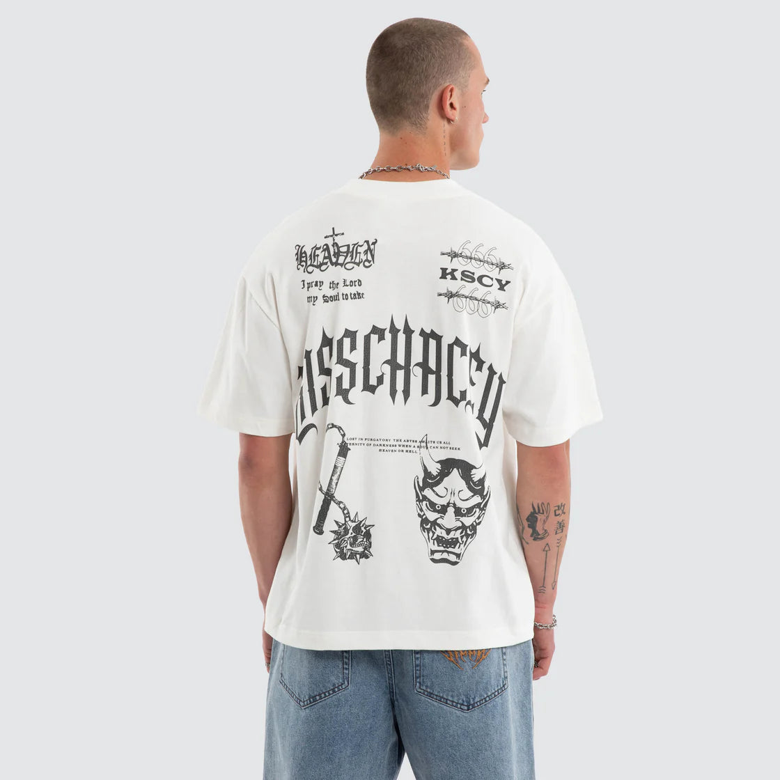 Abyss Street Tee Natural White