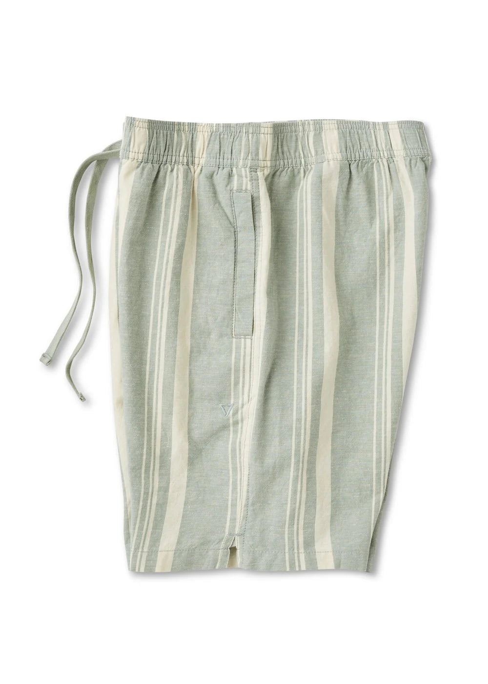 J. Linen Stripe Elastic 18' Walkshort