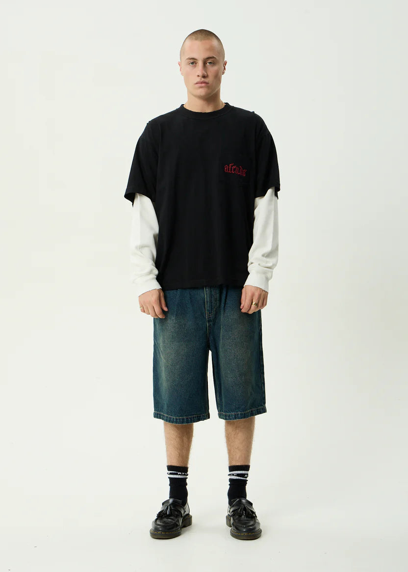 Drop Zone Layered Waffle Long Sleeve Tee