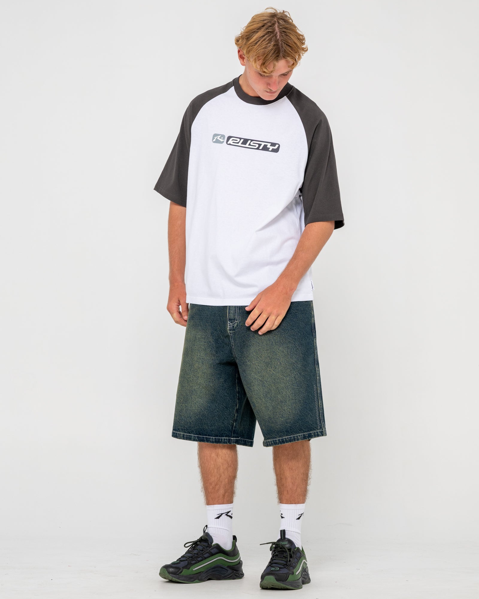 Bubble Raglan Short Sleeve Tee