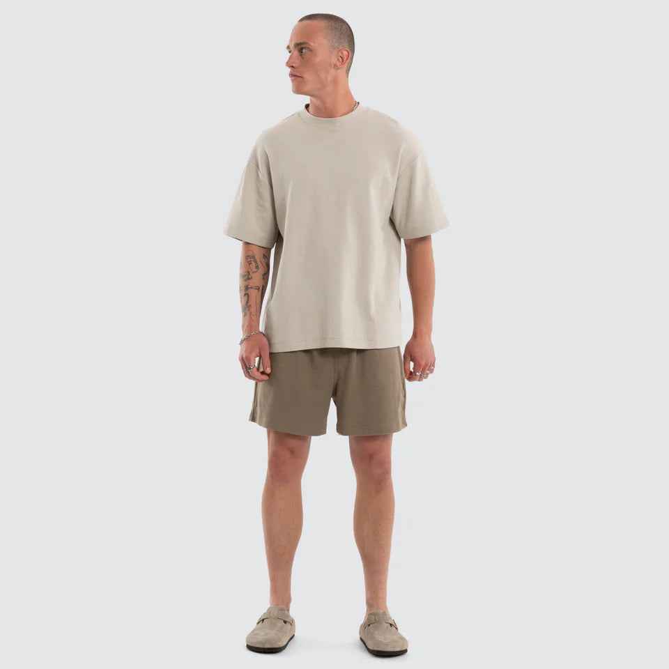 Micro Waffle Tee-Dove