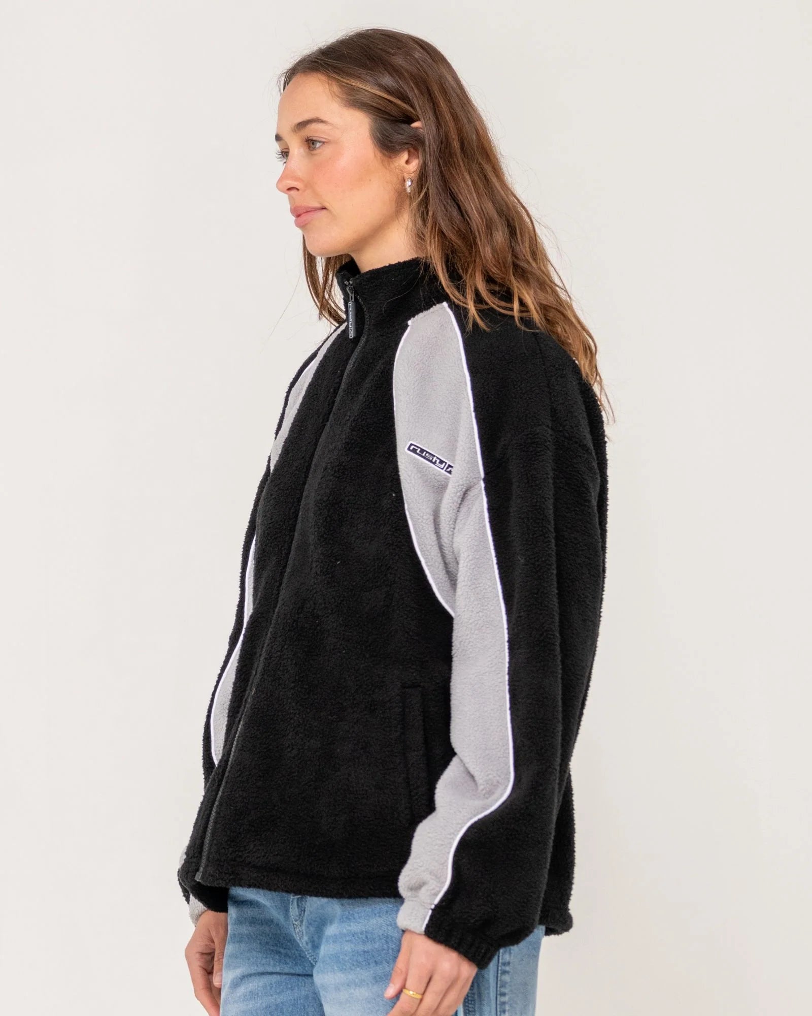 Two Tides Zip Through Sherpa Fleece