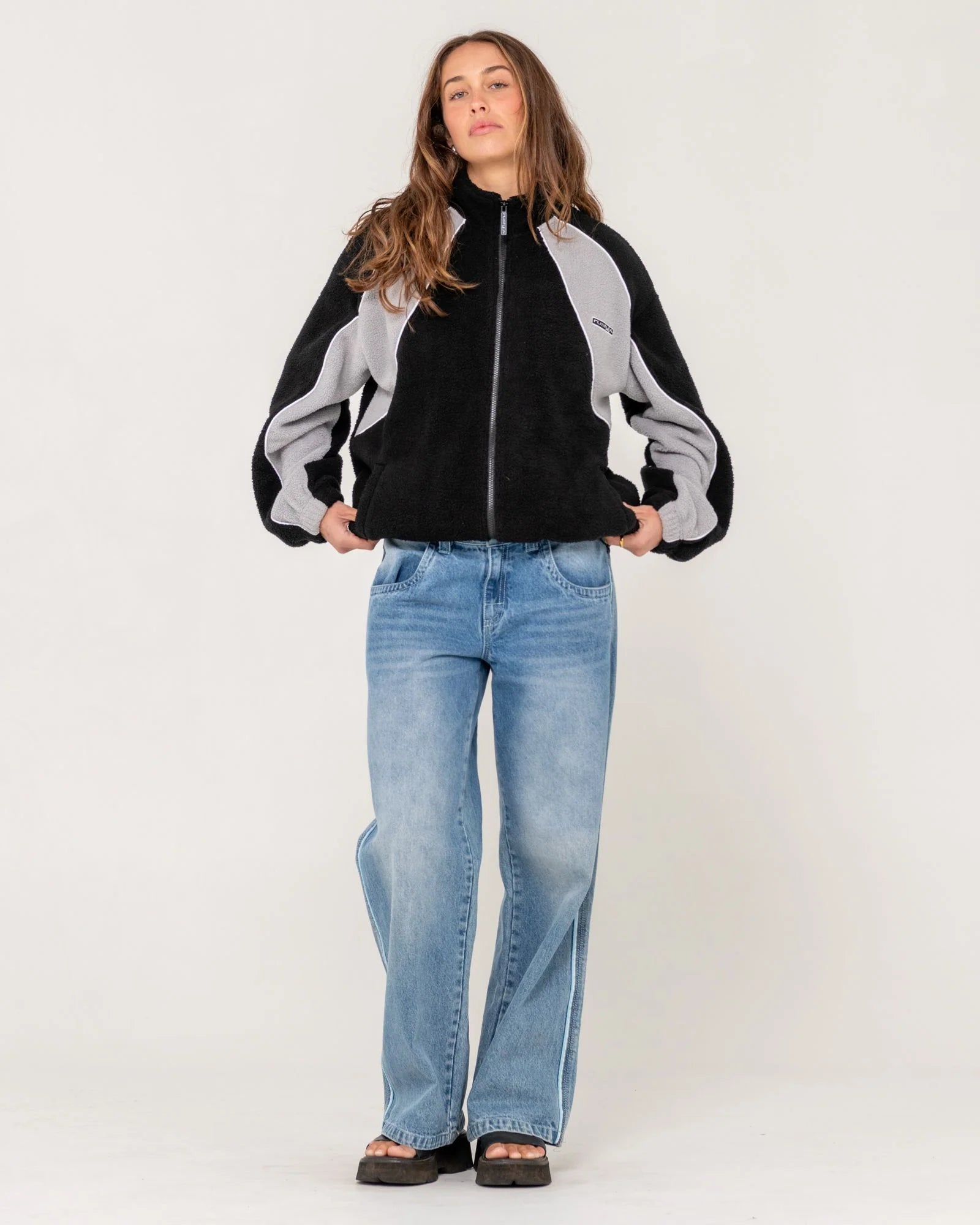 Two Tides Zip Through Sherpa Fleece